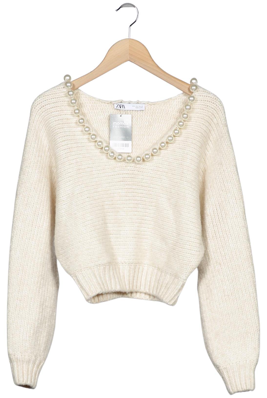 

Zara Damen Pullover, cremeweiß, Gr. 36