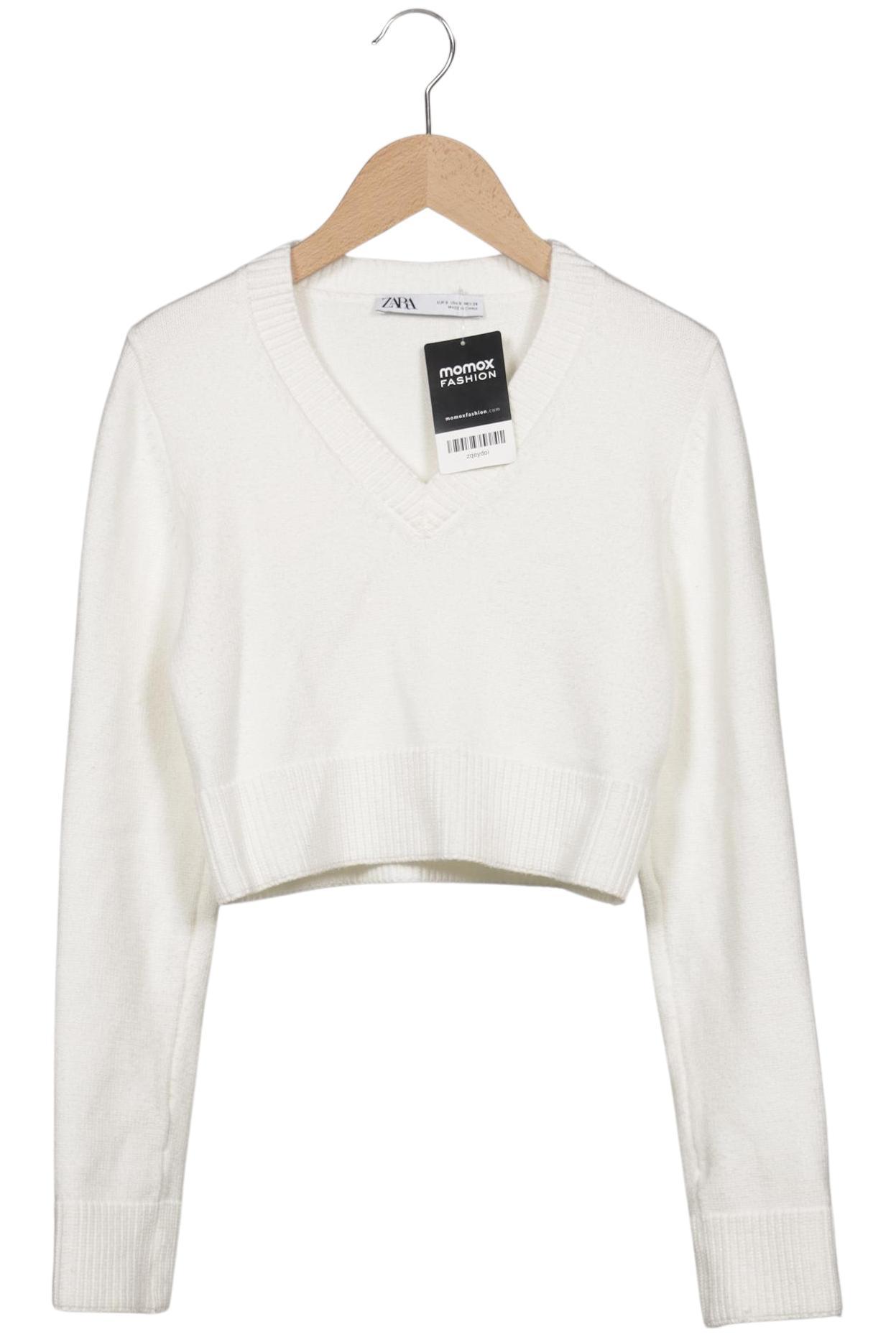 

Zara Damen Pullover, weiß, Gr. 36