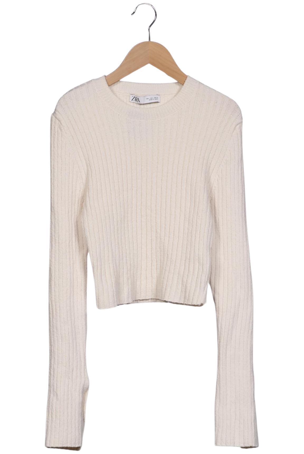 

Zara Damen Pullover, cremeweiß, Gr. 42