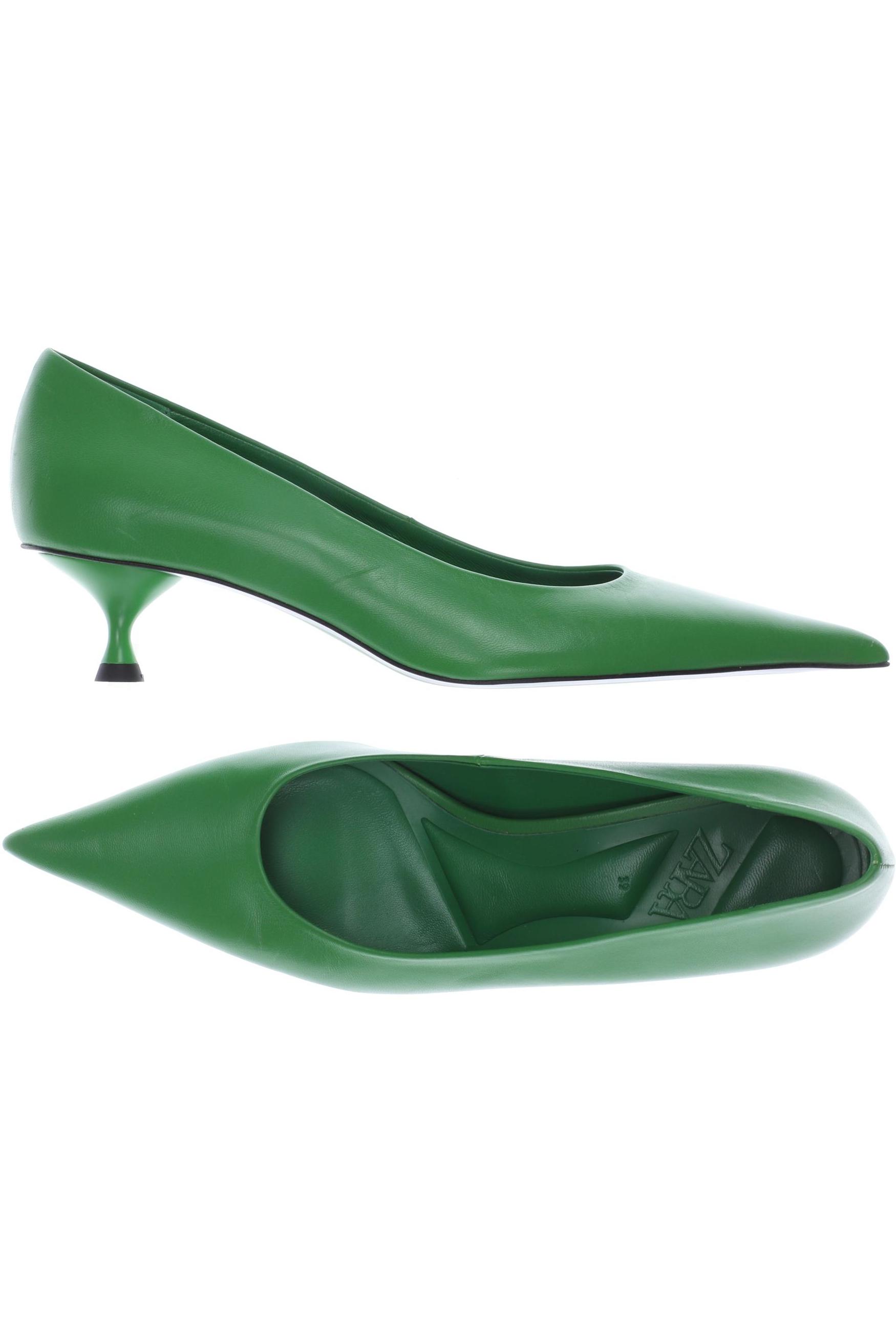 

Zara Damen Pumps, grün, Gr. 39