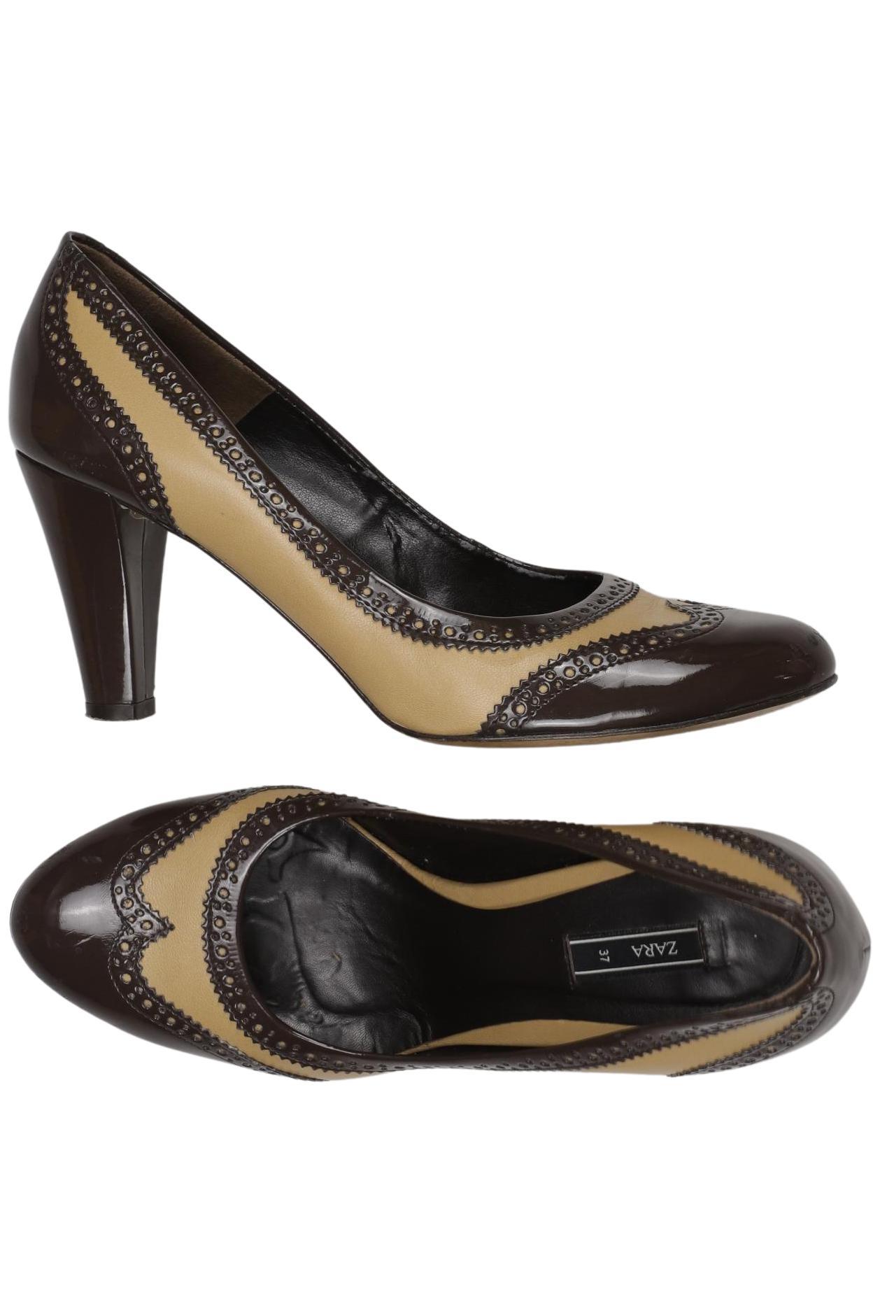 

Zara Damen Pumps, braun, Gr. 37