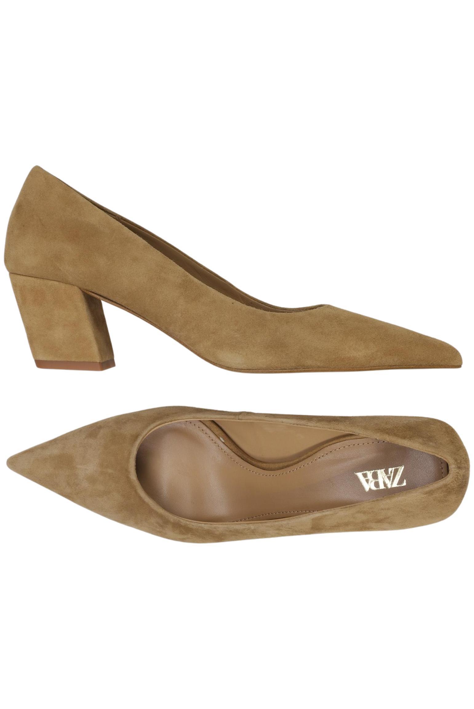 

Zara Damen Pumps, beige, Gr. 37