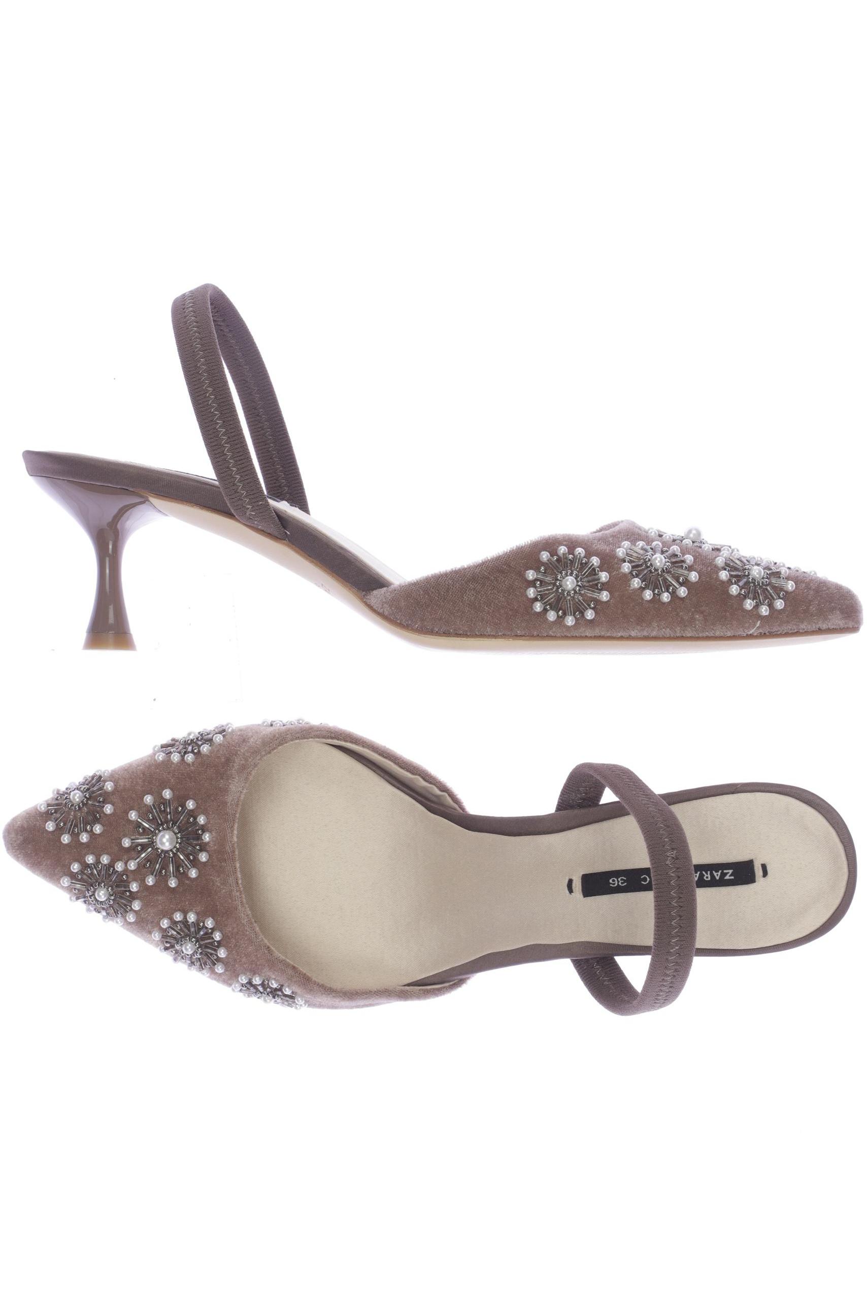 

Zara Damen Pumps, beige, Gr. 36