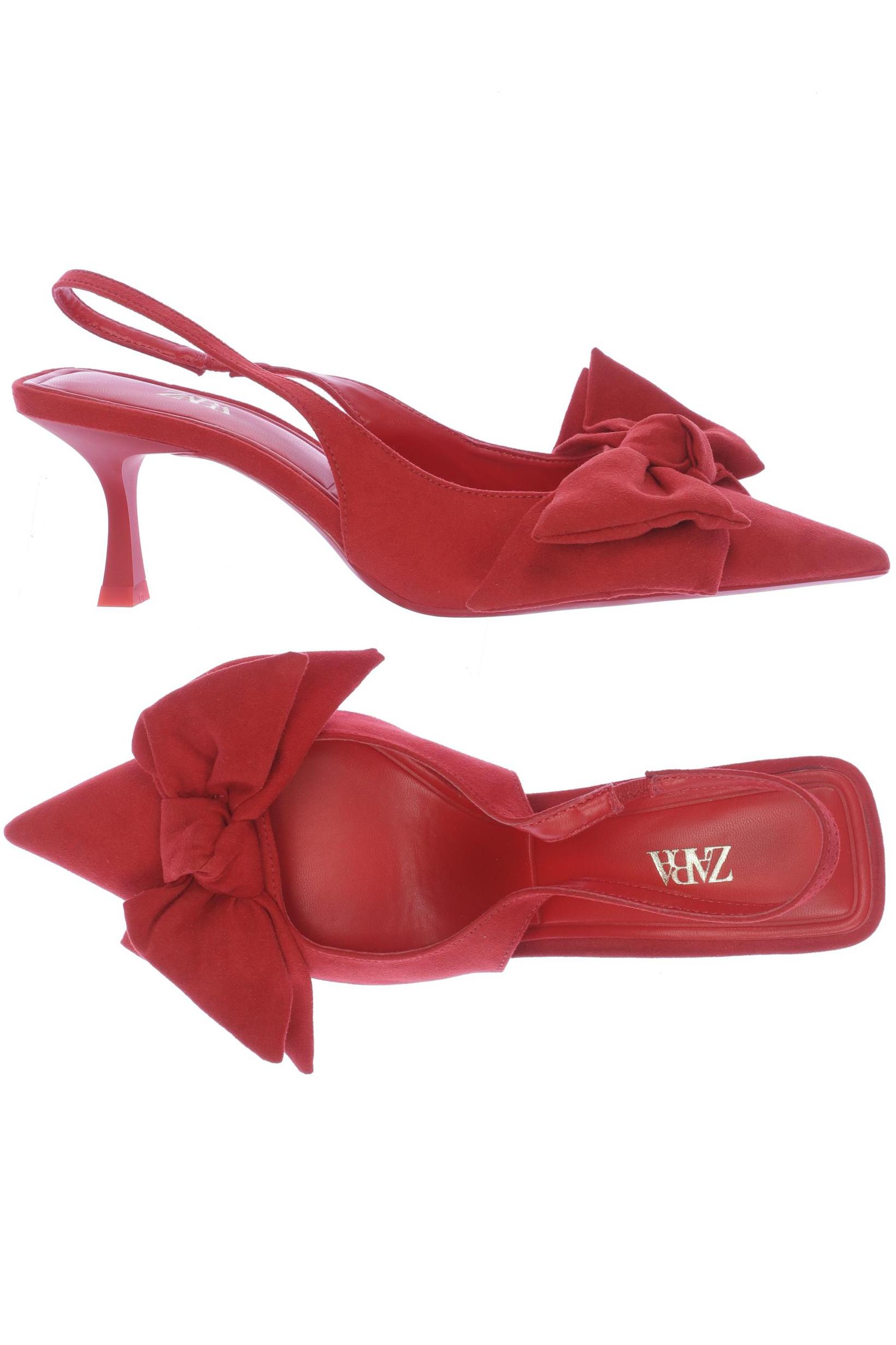 

Zara Damen Pumps, rot, Gr. 38