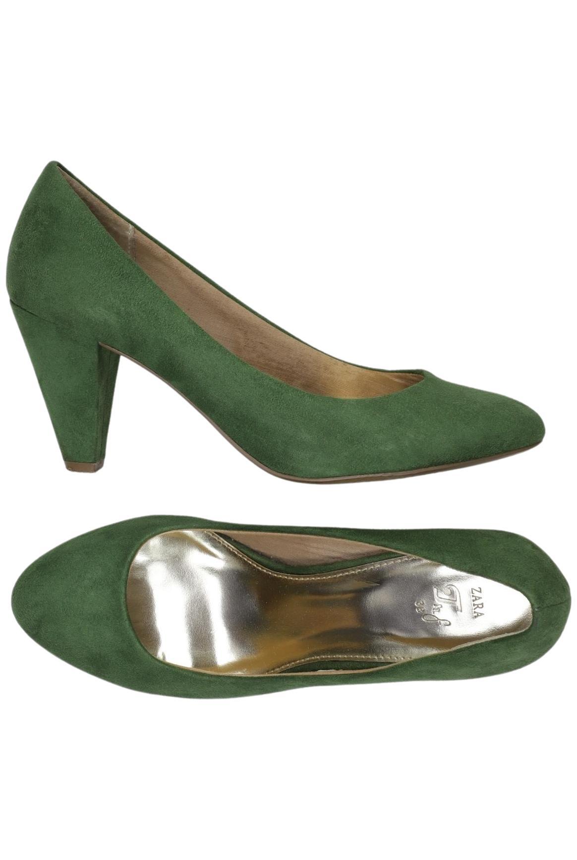 

Zara Damen Pumps, grün, Gr. 38