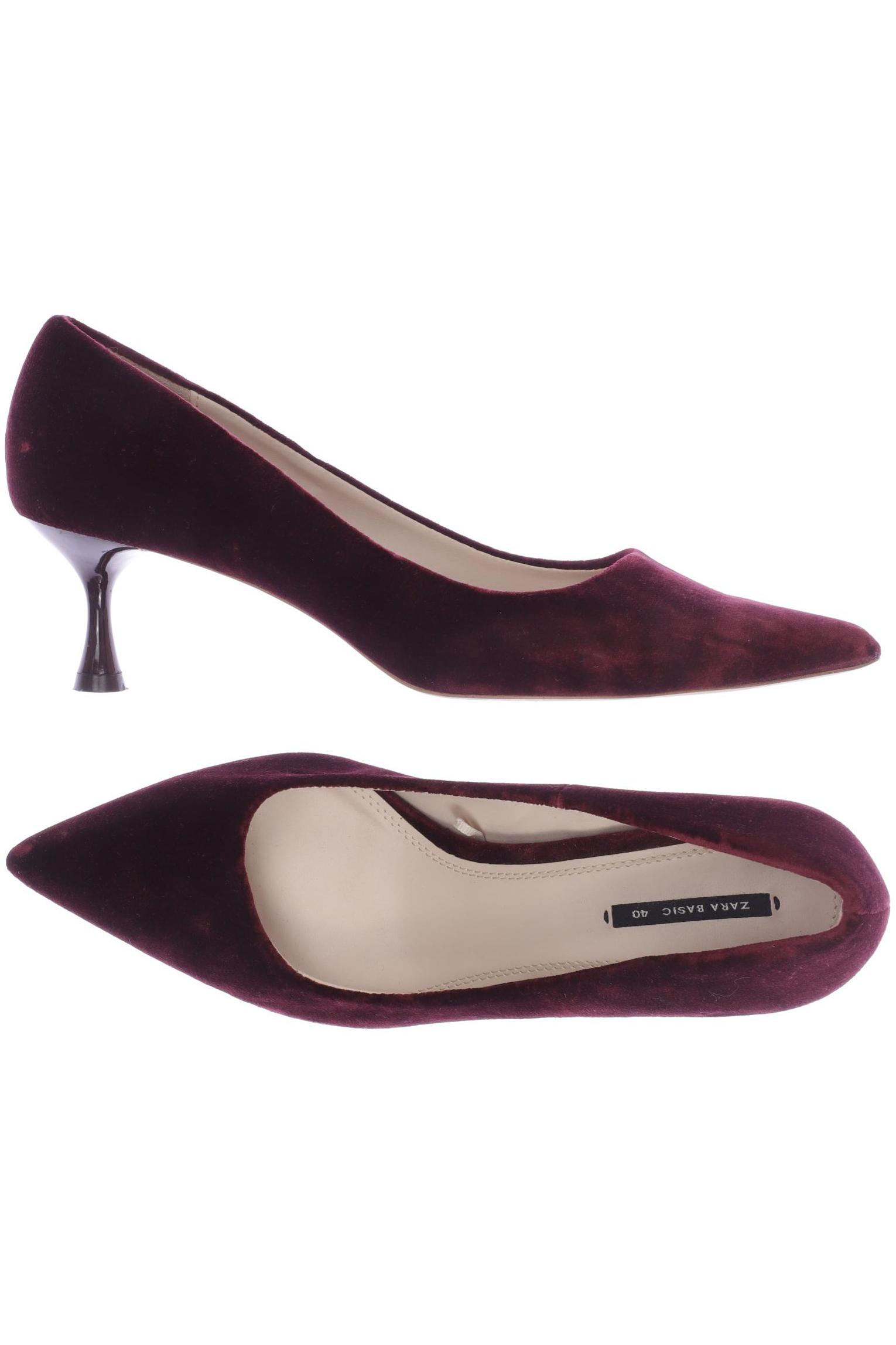 

ZARA Damen Pumps, bordeaux
