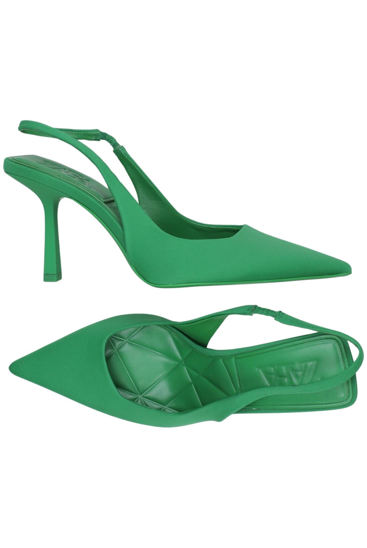 

Zara Damen Pumps, grün, Gr. 37