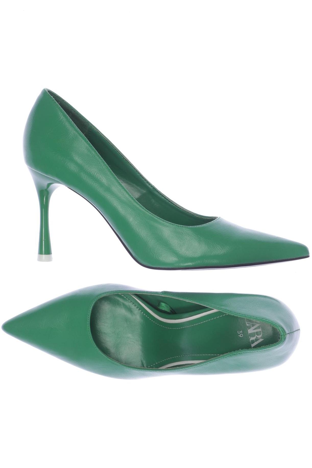 

Zara Damen Pumps, grün, Gr. 39