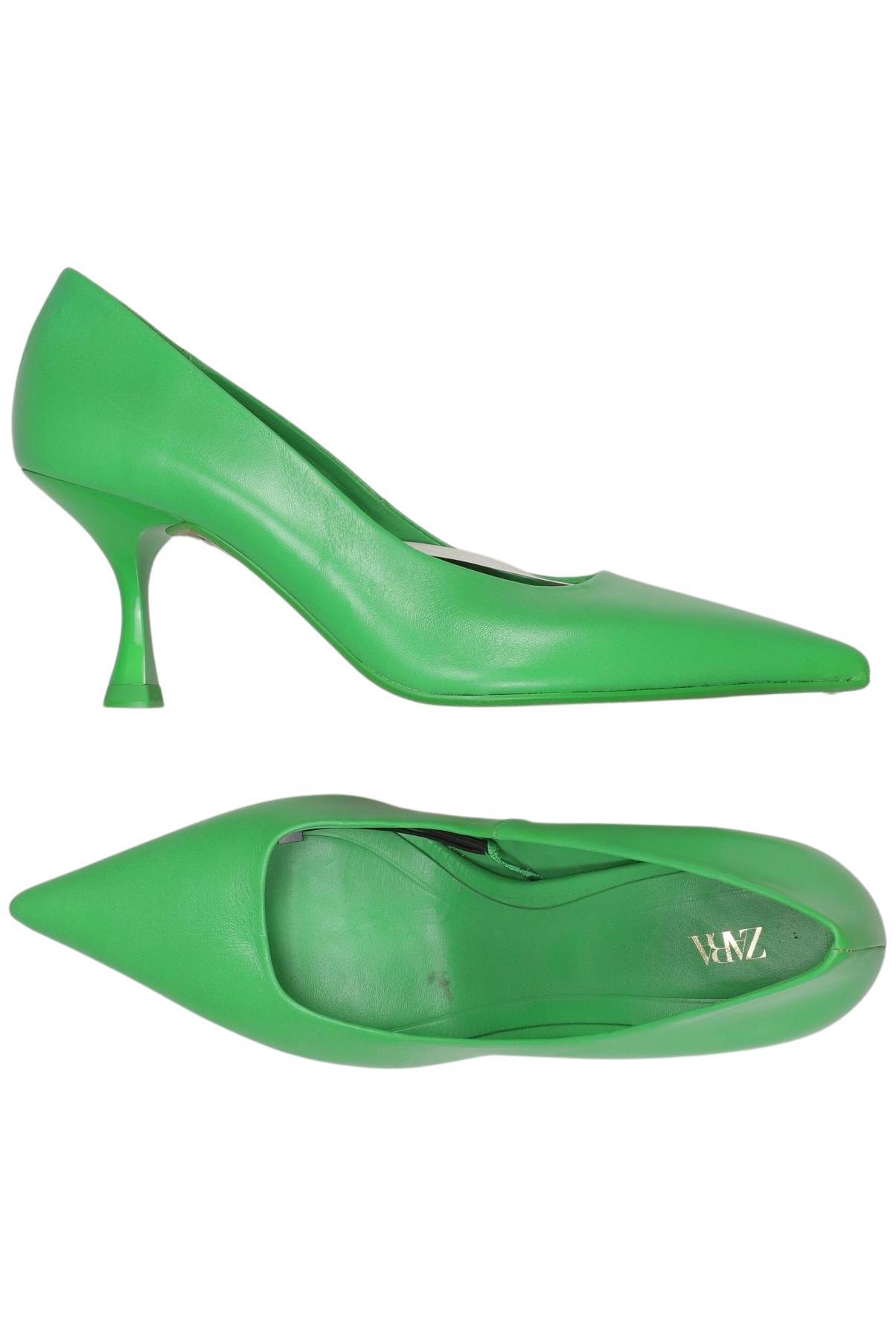 

Zara Damen Pumps, grün, Gr. 37