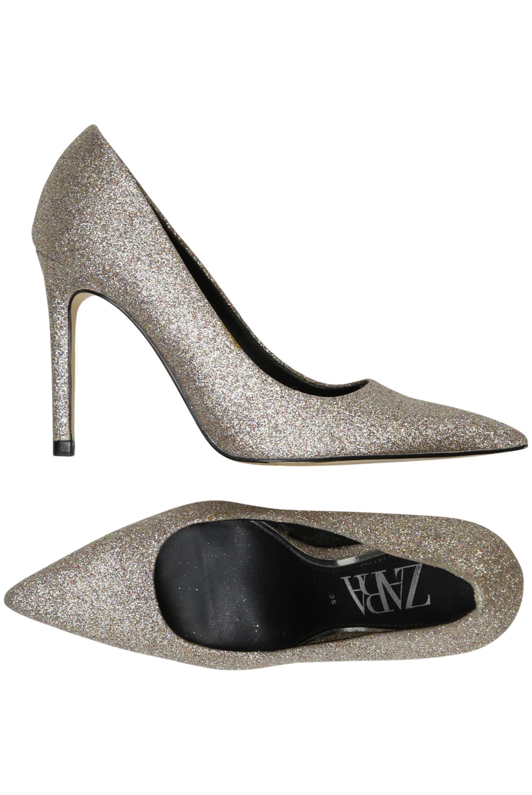 

Zara Damen Pumps, silber, Gr. 35