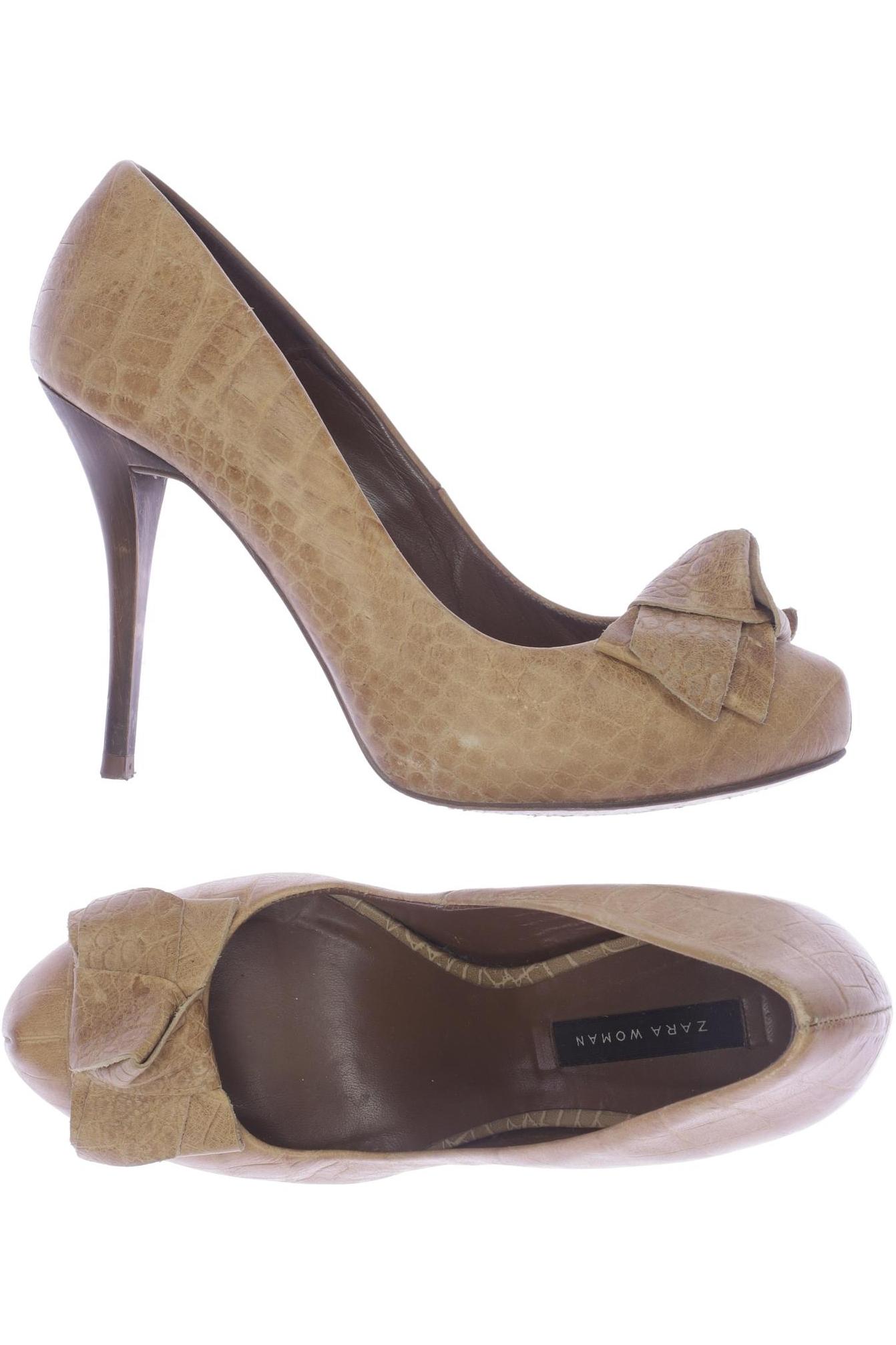 

Zara Damen Pumps, beige, Gr. 38