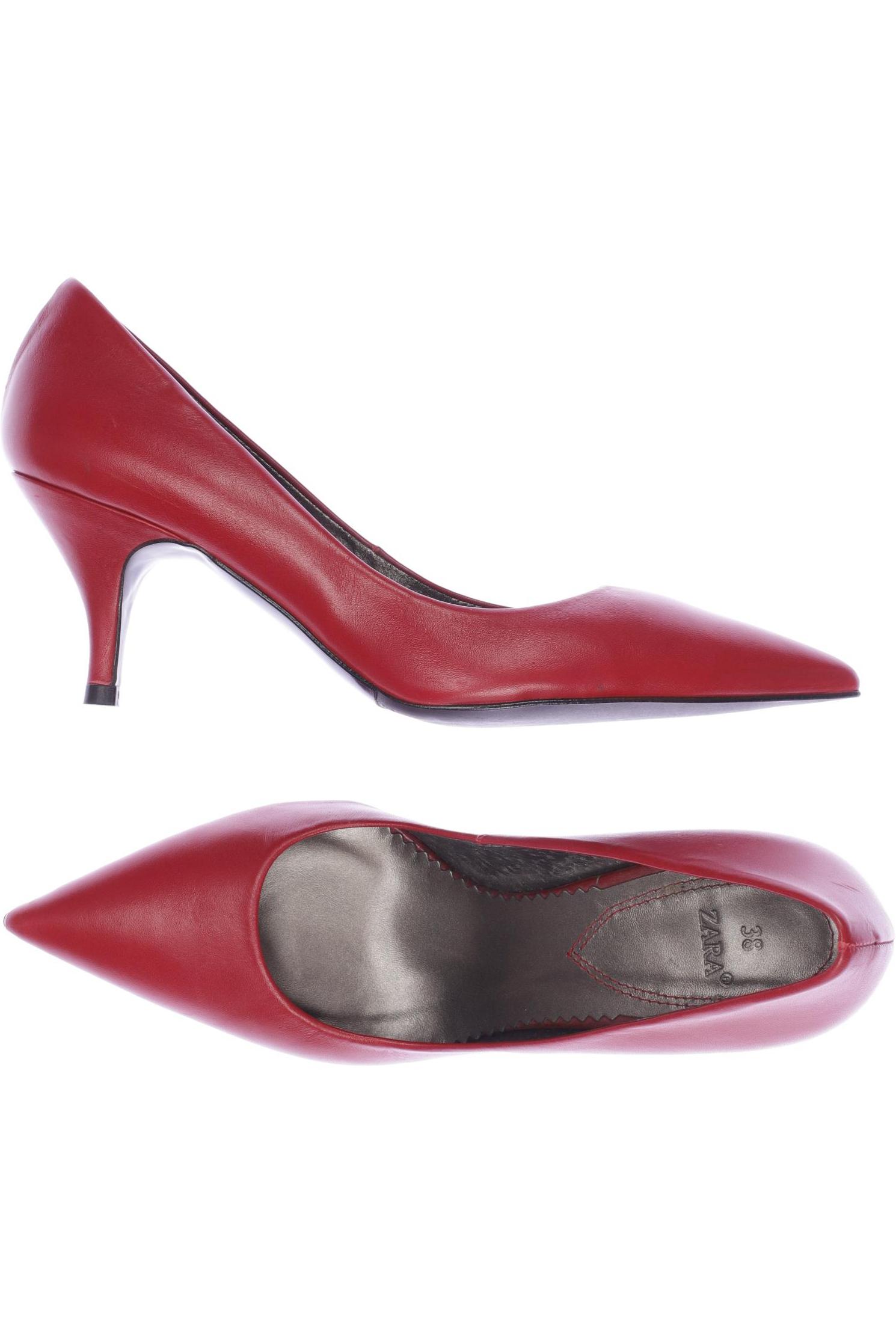 

Zara Damen Pumps, rot, Gr. 38