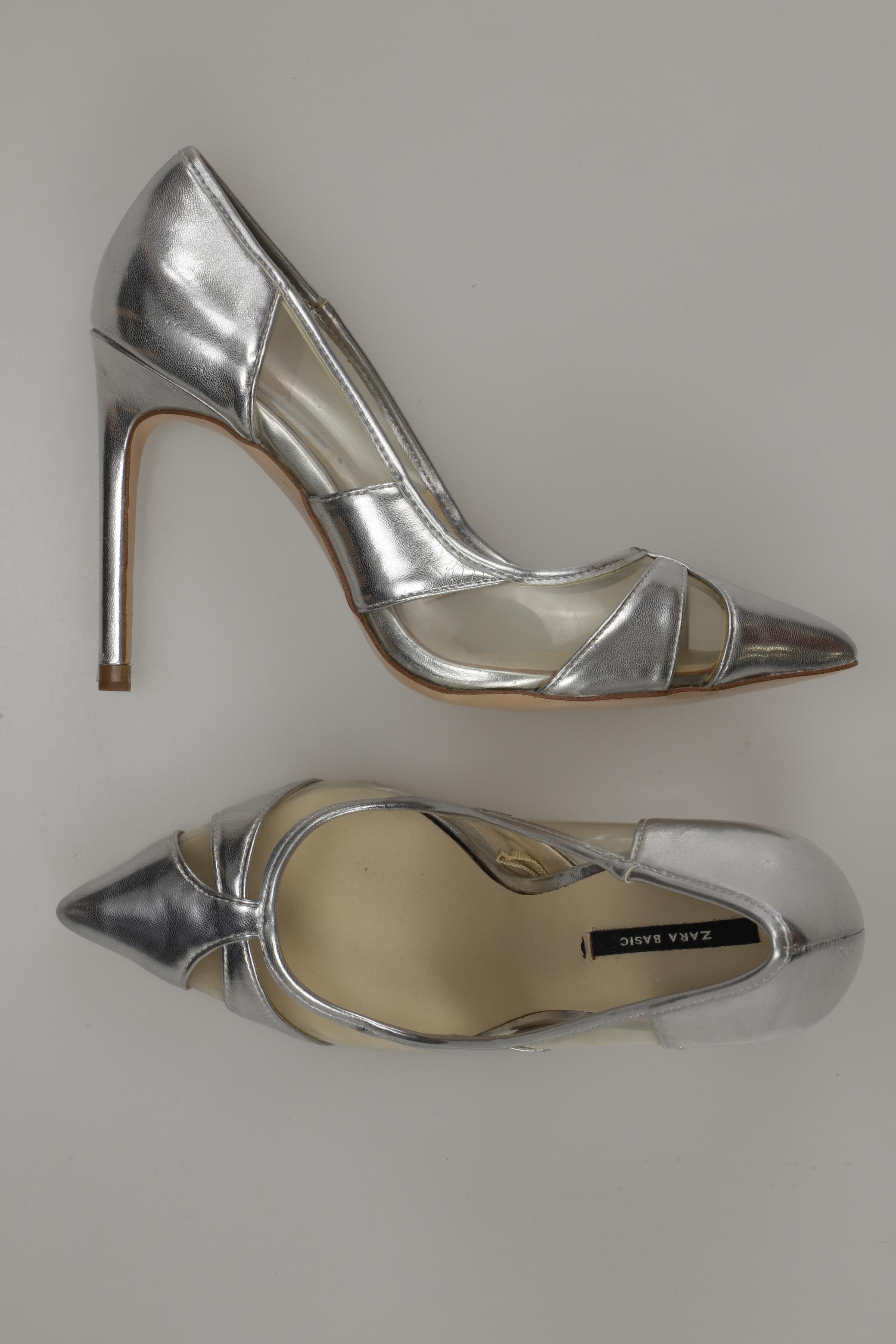 

ZARA Damen Pumps, silber