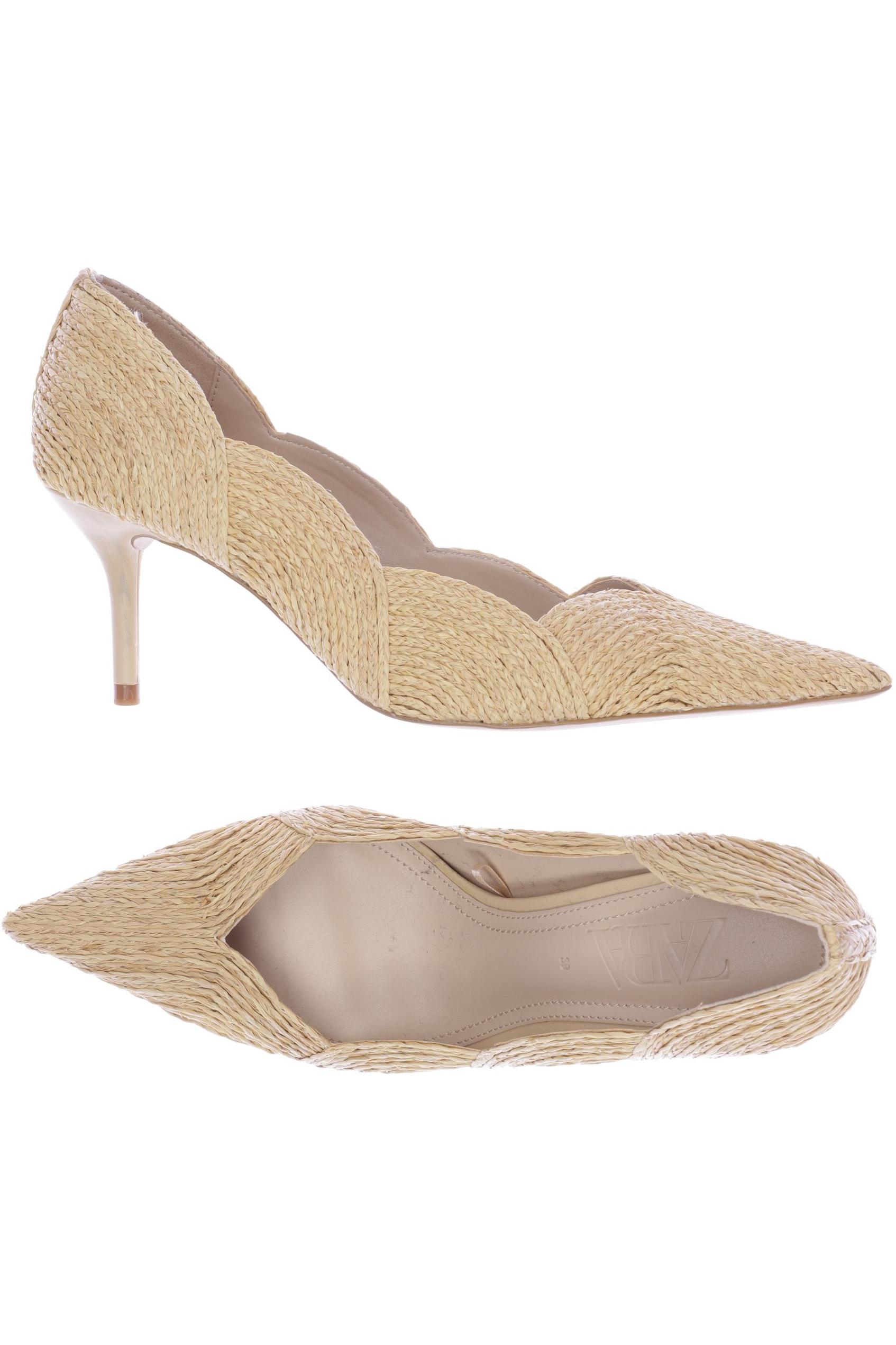 

ZARA Damen Pumps, beige