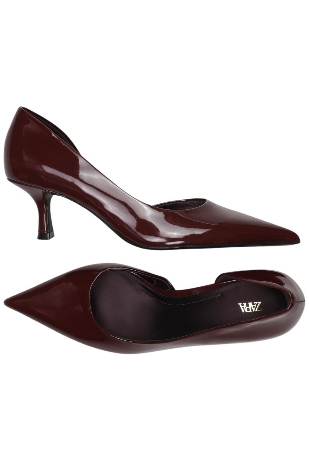 

Zara Damen Pumps, bordeaux, Gr. 36