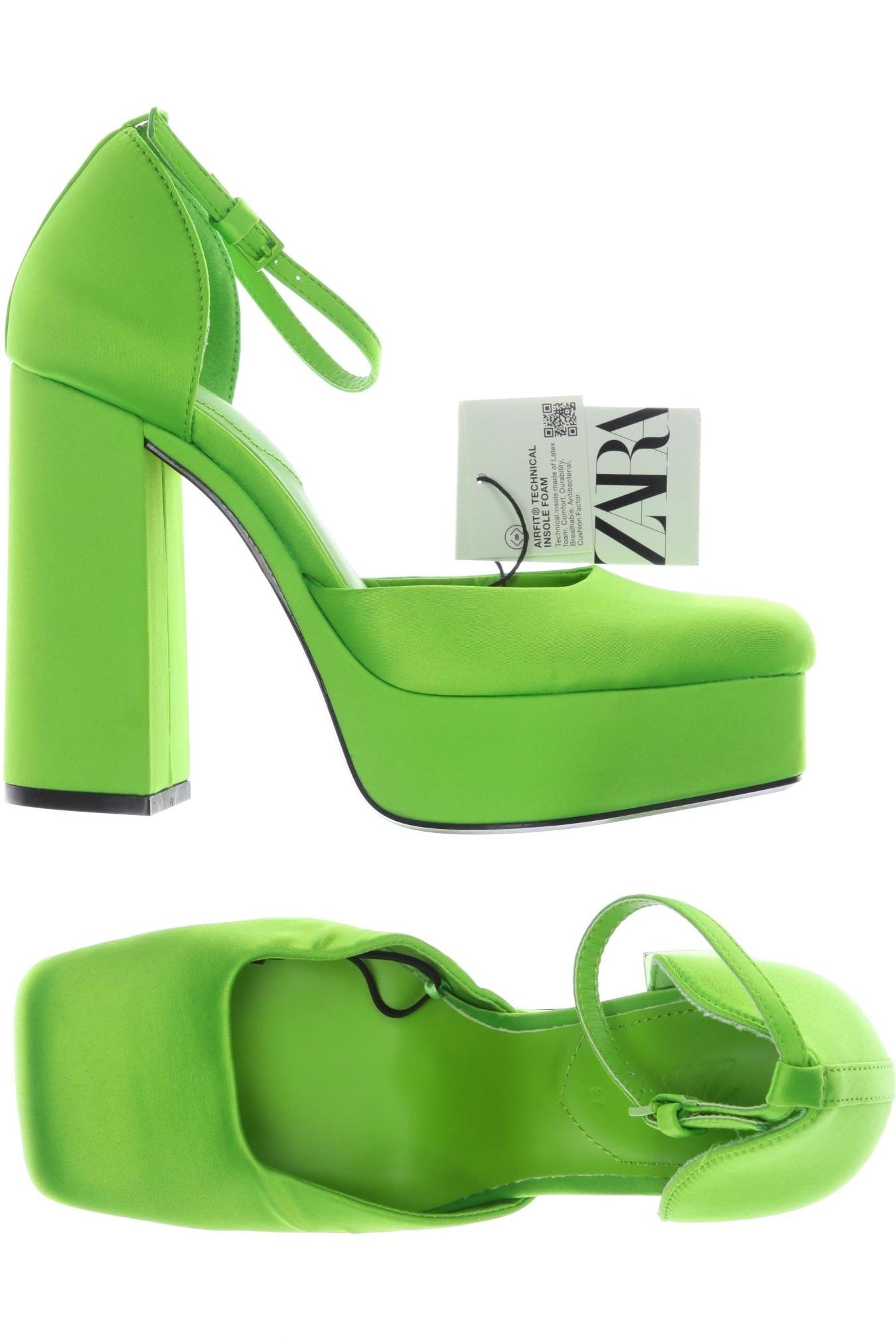 

Zara Damen Pumps, hellgrün, Gr. 37