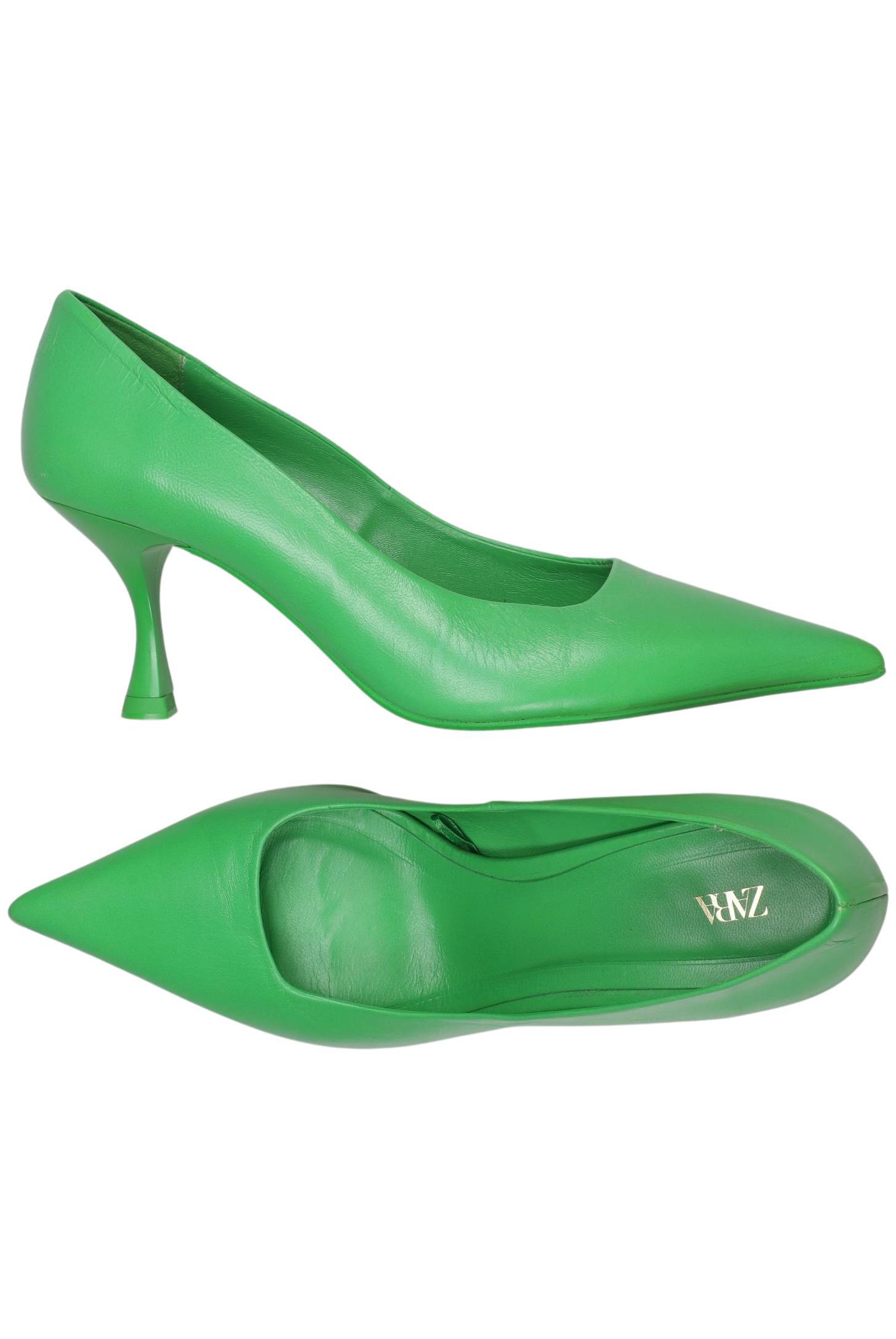 

Zara Damen Pumps, grün, Gr. 39