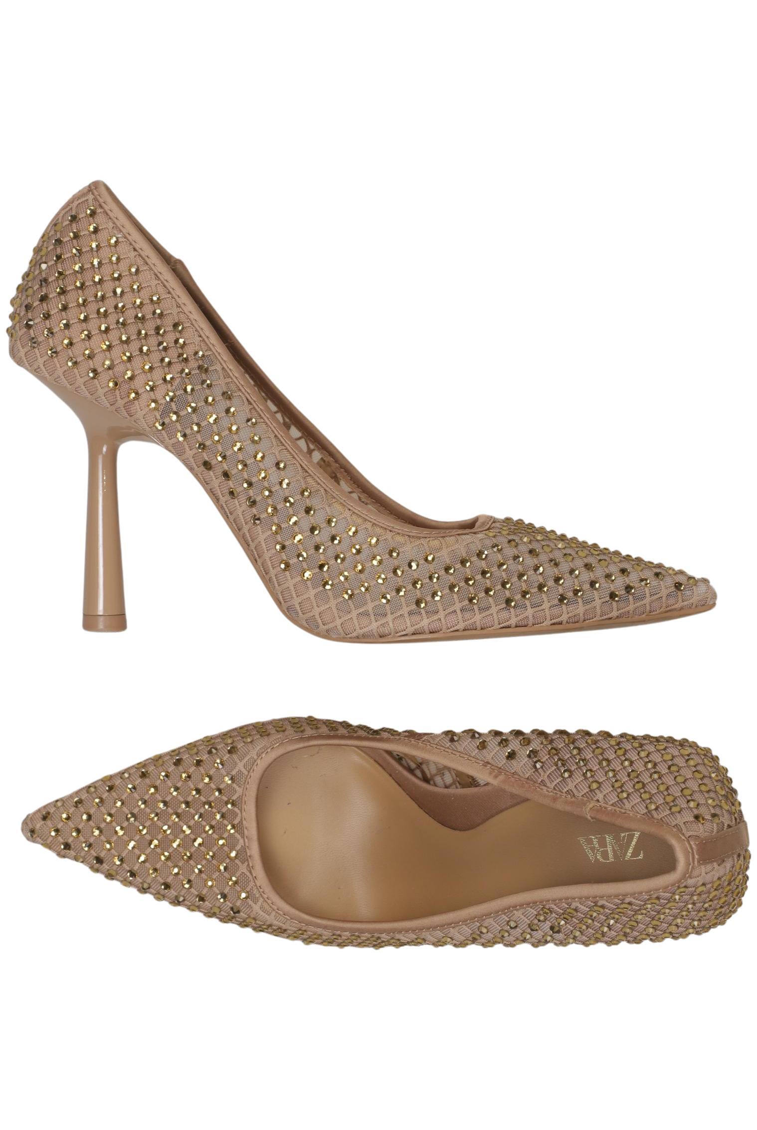 

Zara Damen Pumps, beige, Gr. 36