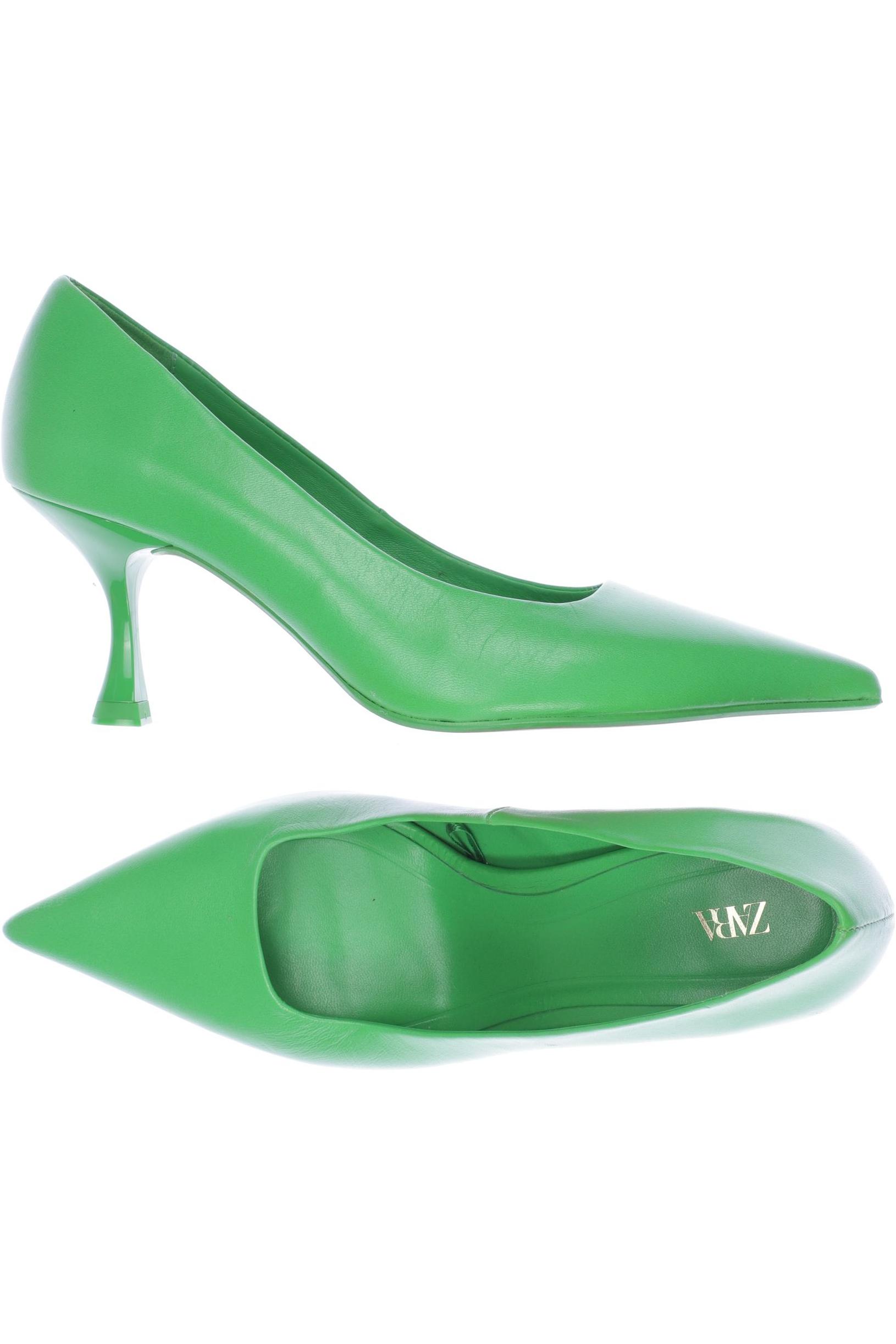 

Zara Damen Pumps, grün, Gr. 38