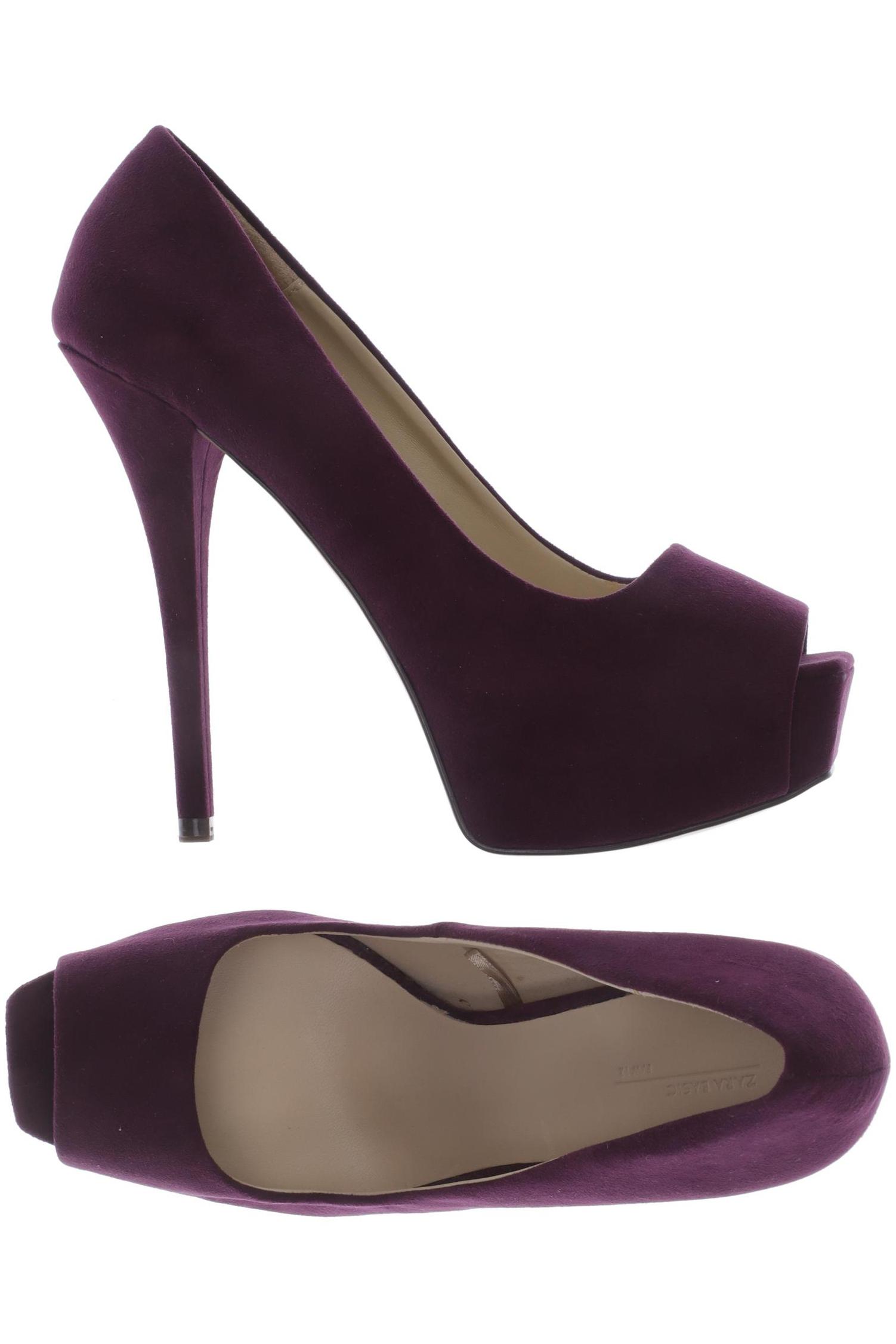 

ZARA Damen Pumps, bordeaux