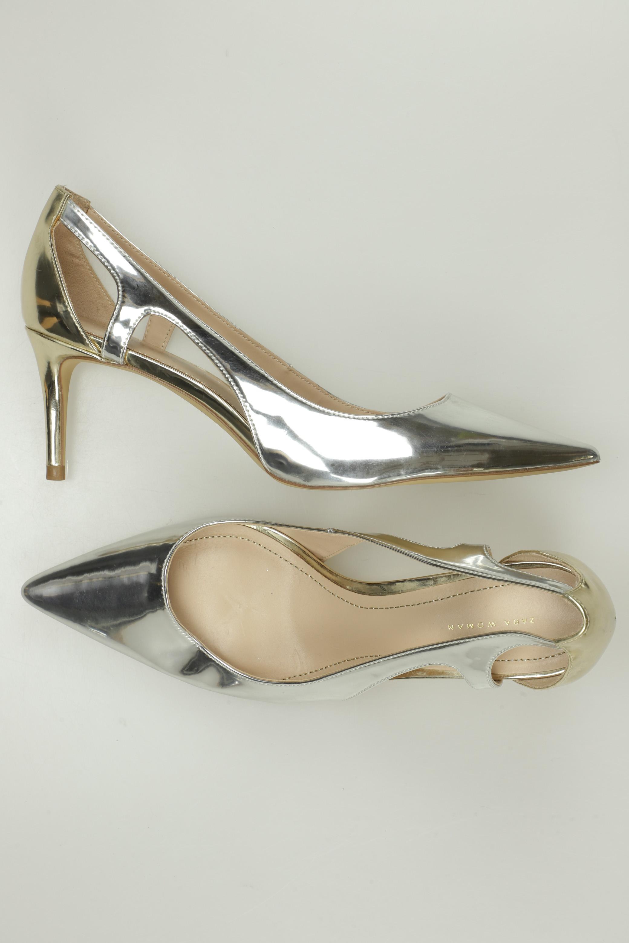 

Zara Damen Pumps, silber, Gr. 41