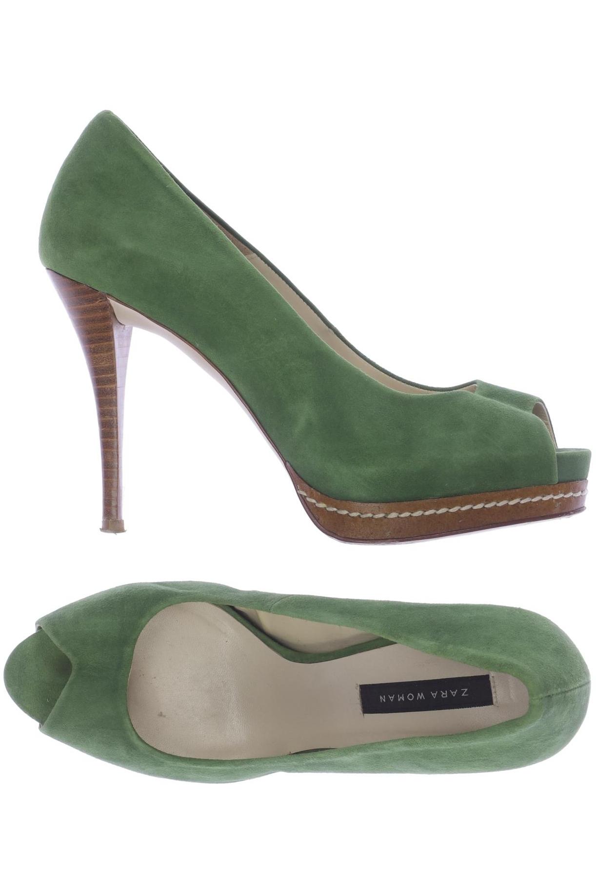 

ZARA Damen Pumps, grün
