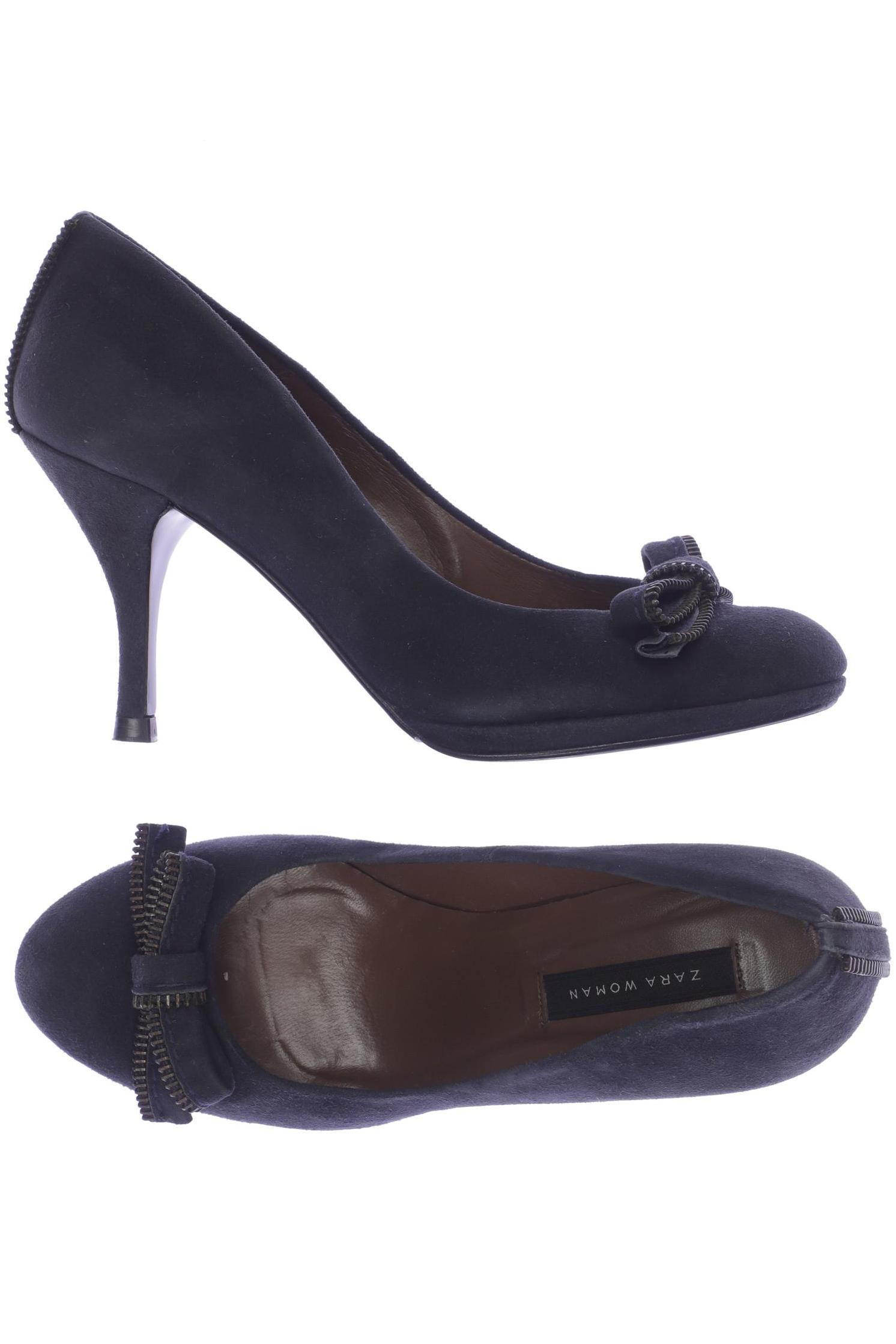 

Zara Damen Pumps, marineblau, Gr. 37