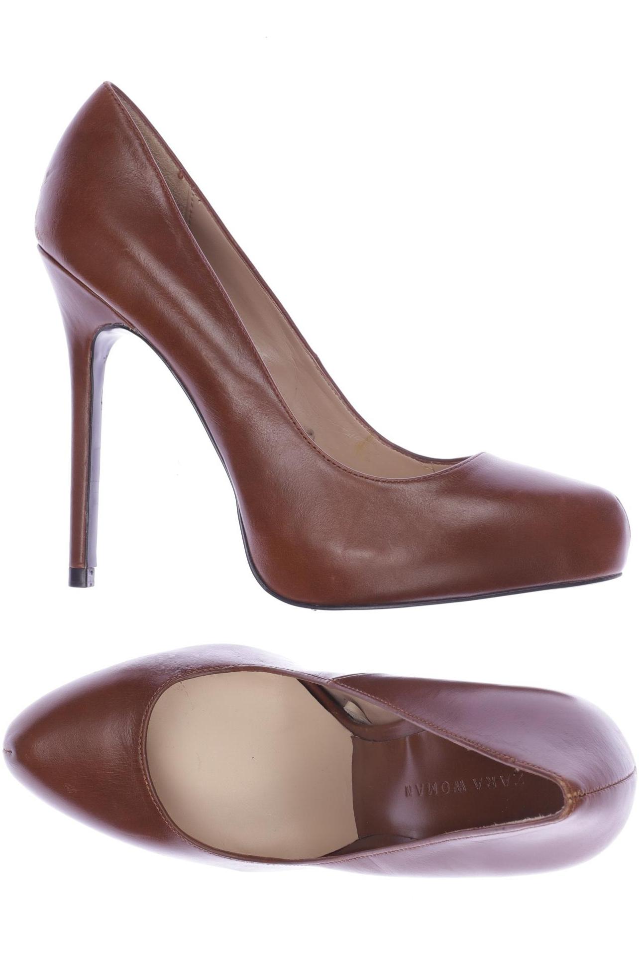 

Zara Damen Pumps, braun, Gr. 38