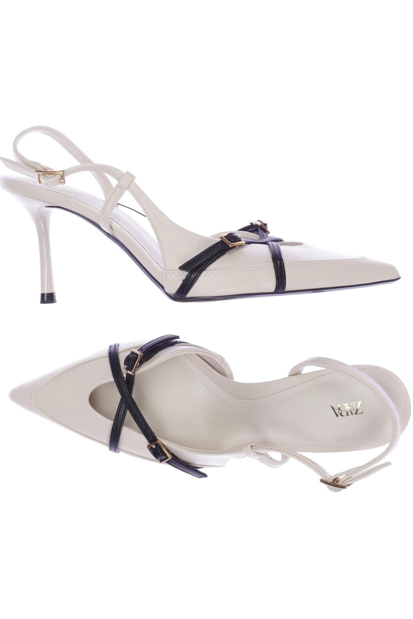 

Zara Damen Pumps, cremeweiß, Gr. 37