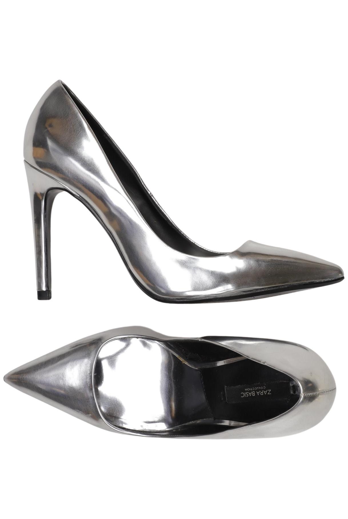 

Zara Damen Pumps, silber, Gr. 38