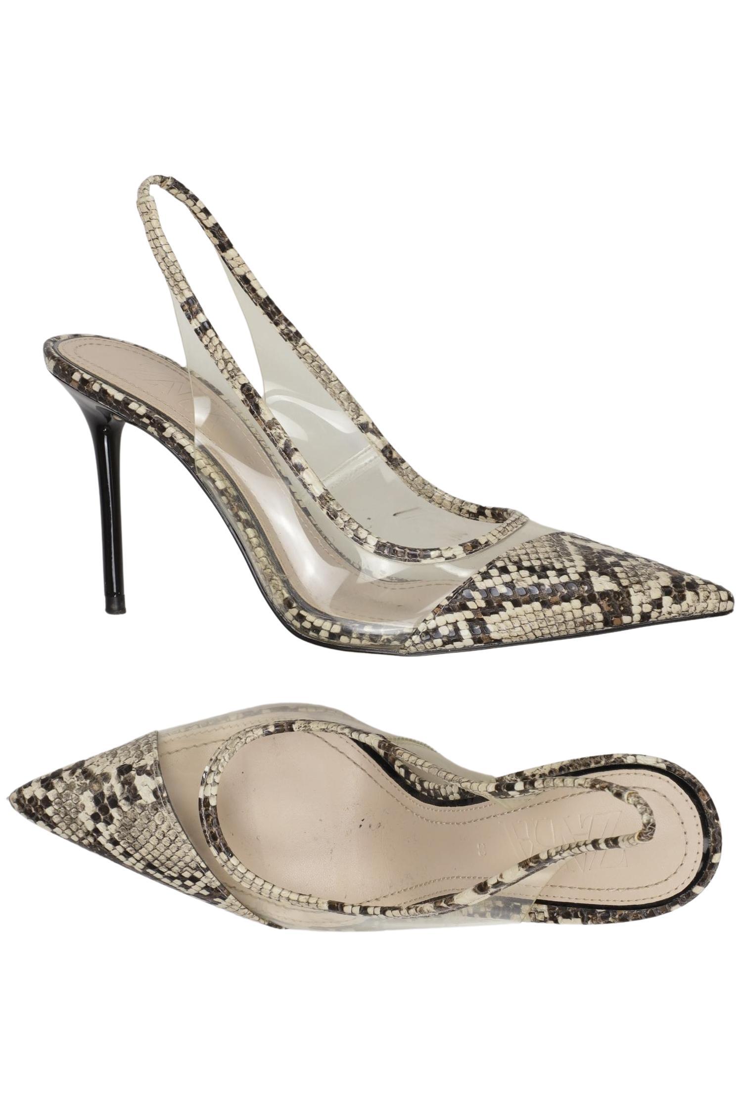 

Zara Damen Pumps, beige, Gr. 38