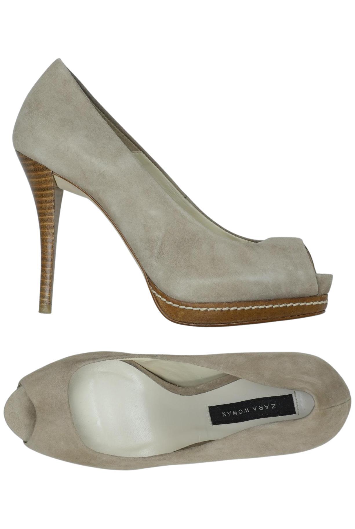 

Zara Damen Pumps, beige, Gr. 37
