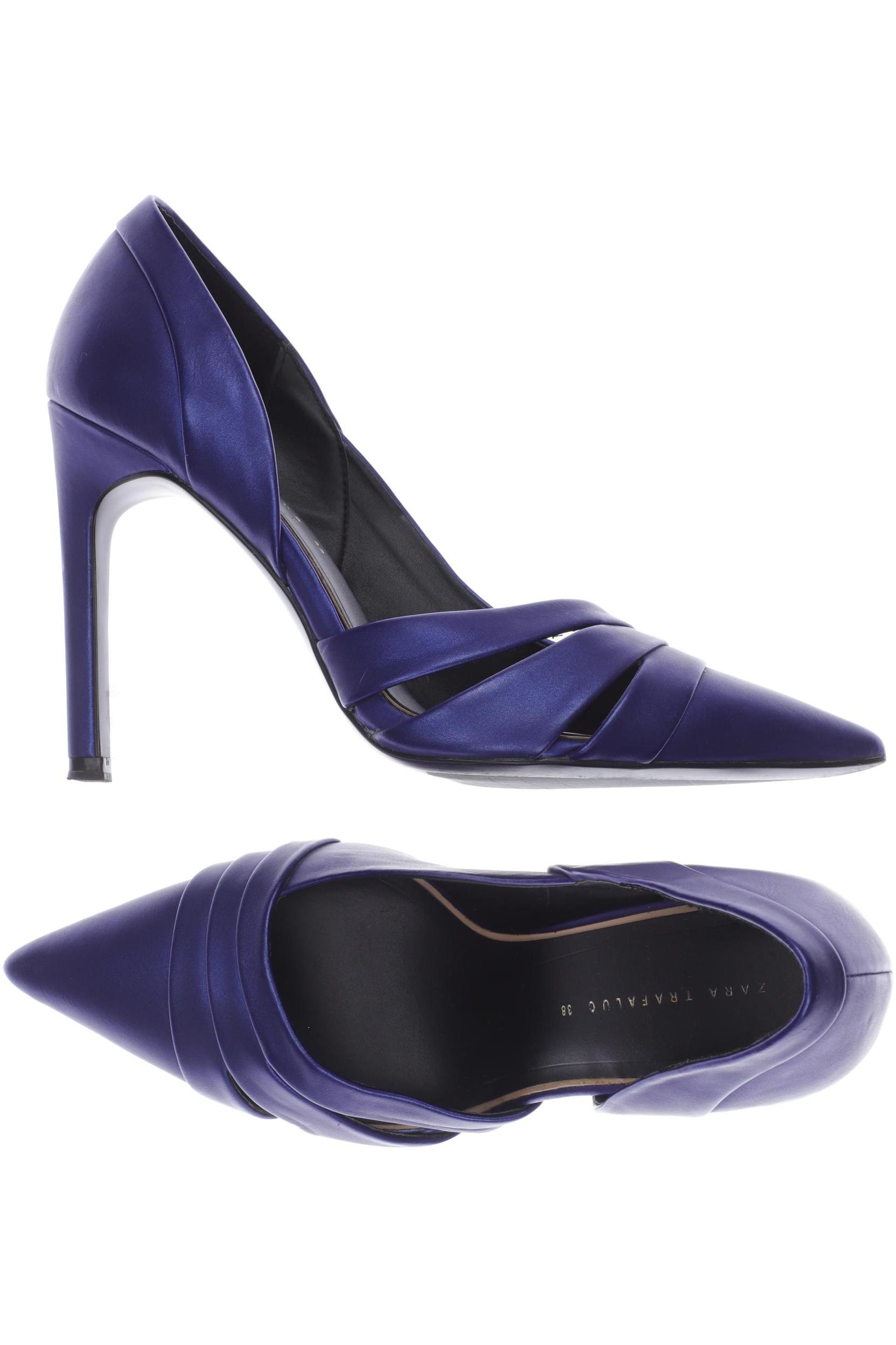 

Zara Damen Pumps, marineblau, Gr. 38