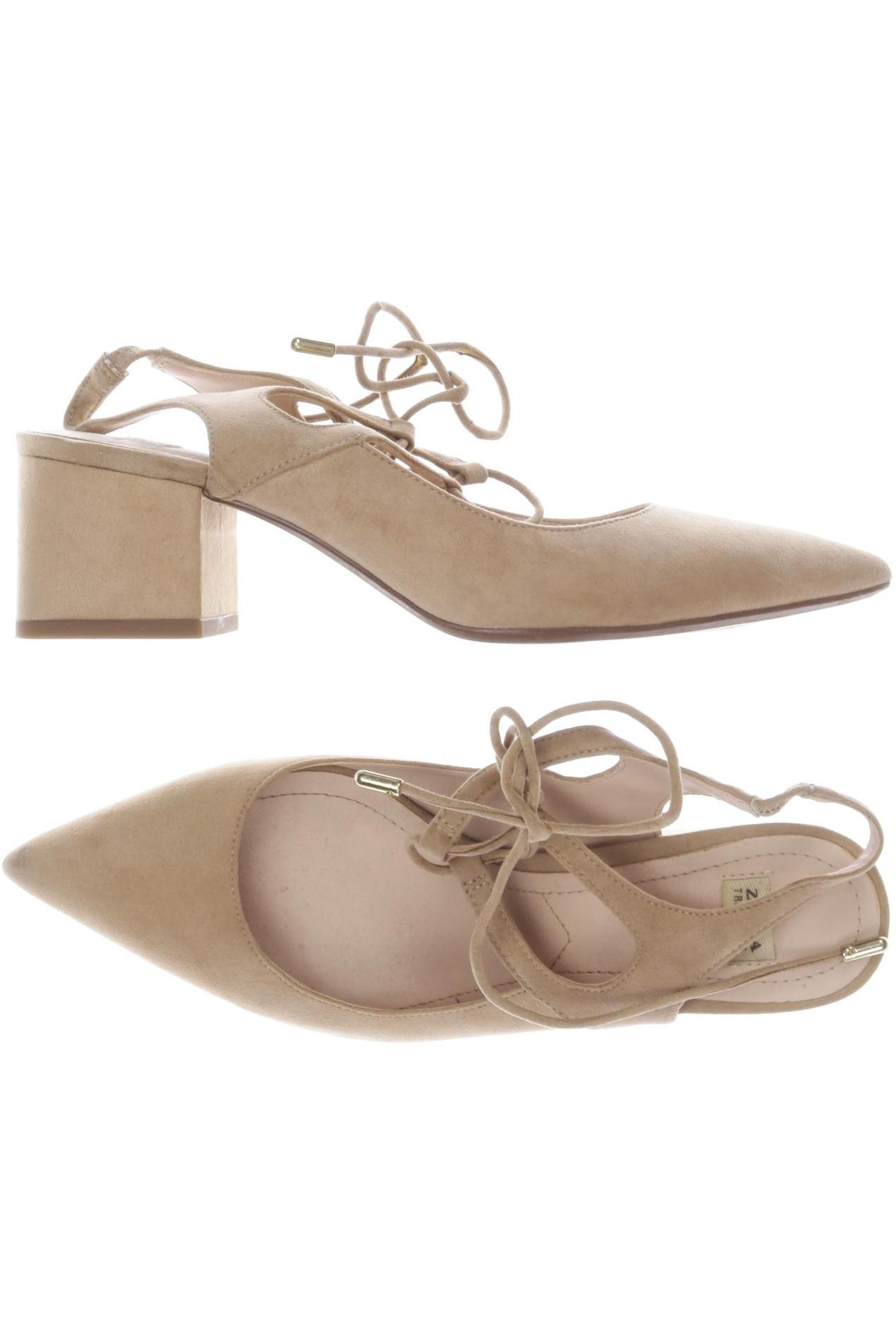 

Zara Damen Pumps, beige, Gr. 37