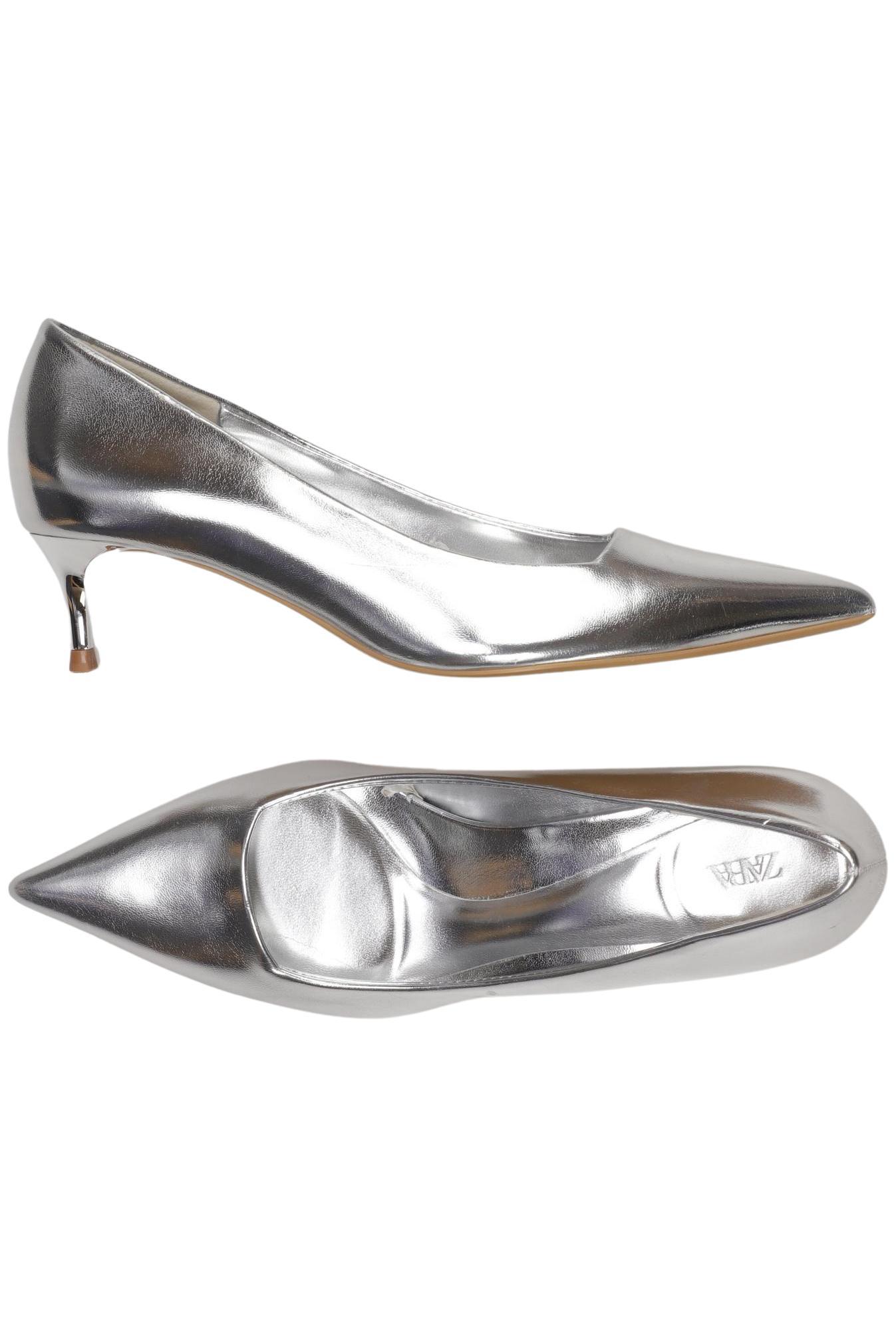 

Zara Damen Pumps, silber, Gr. 36