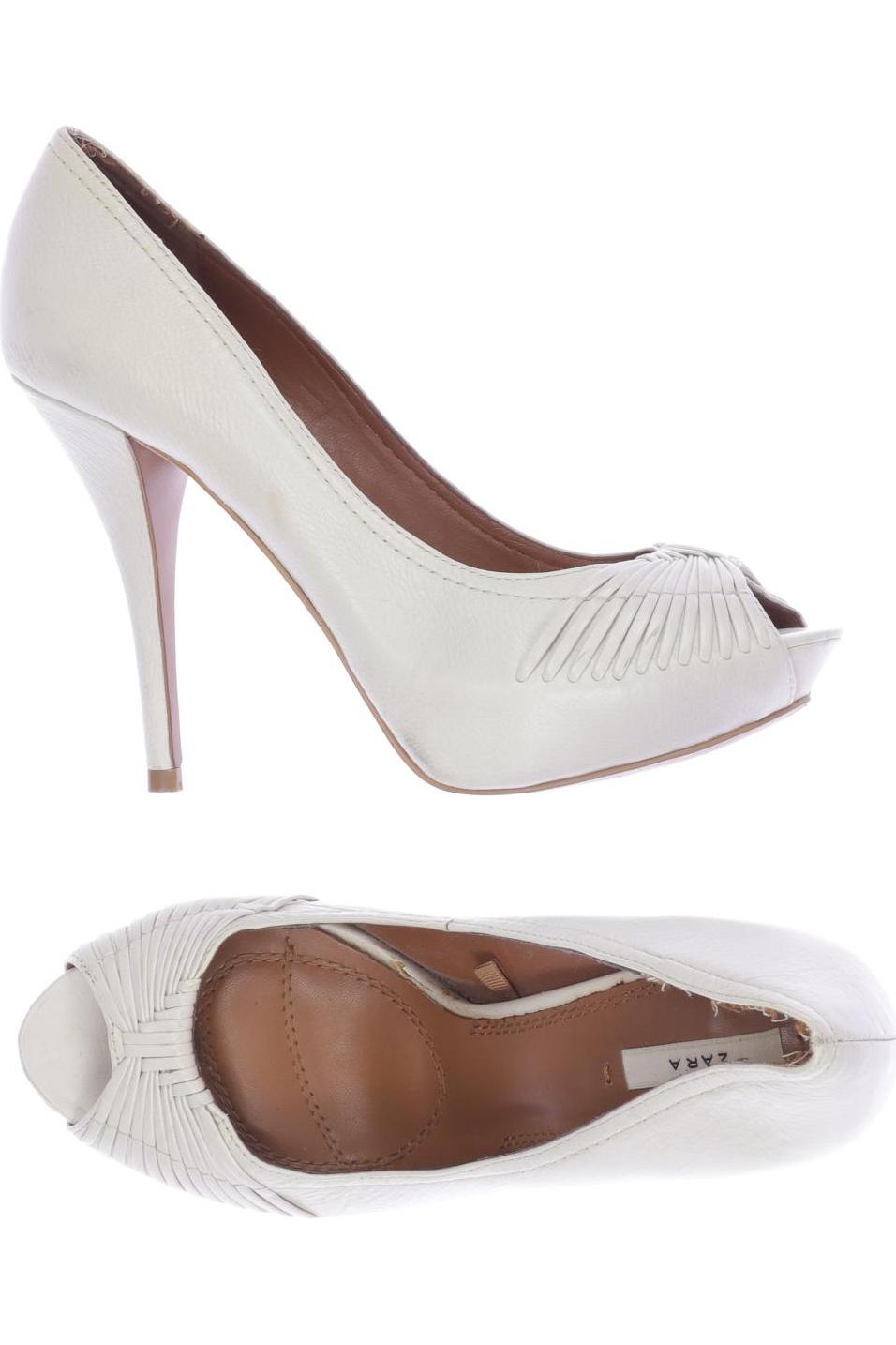 

Zara Damen Pumps, cremeweiß, Gr. 38