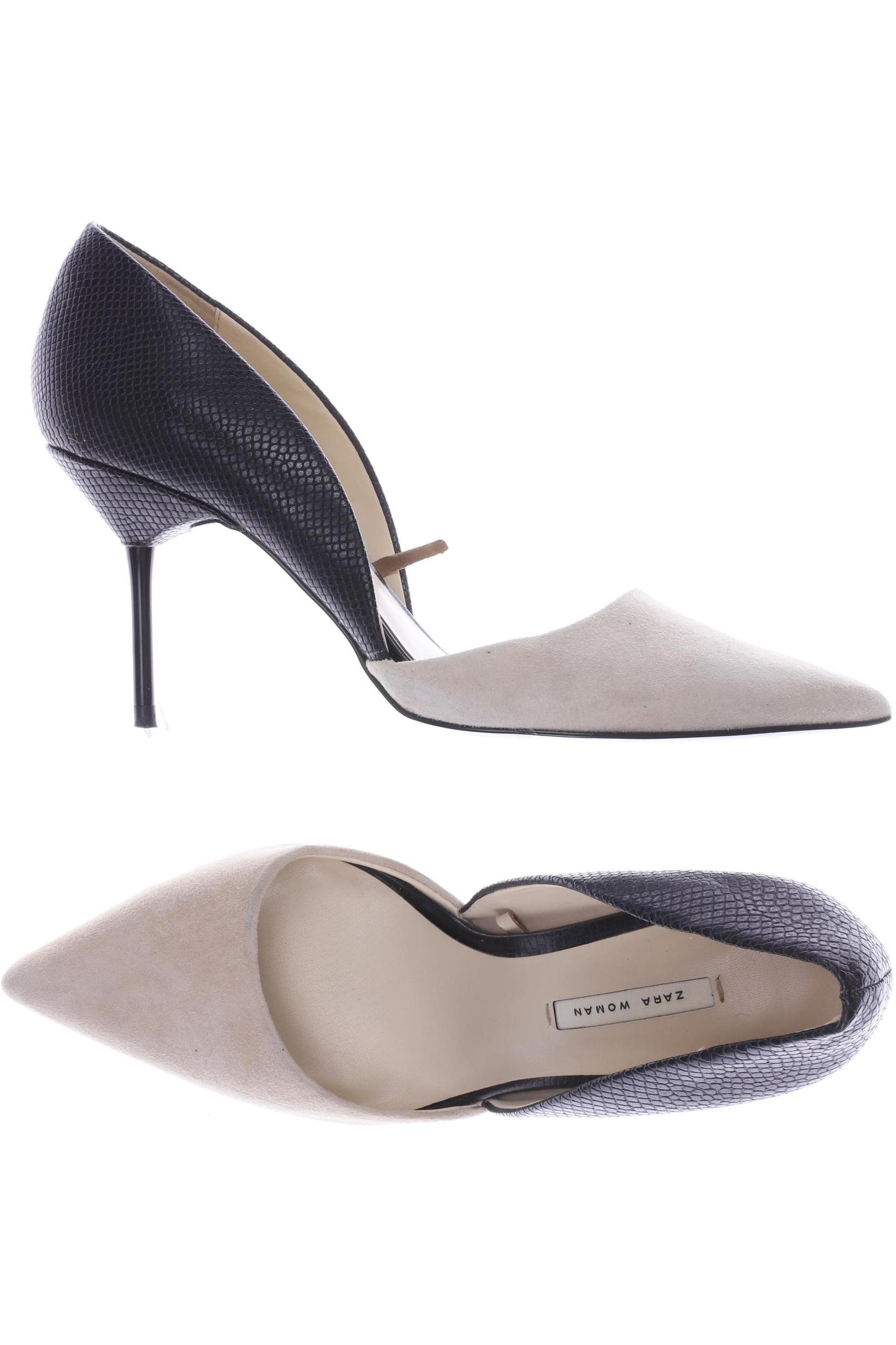 

ZARA Damen Pumps, beige