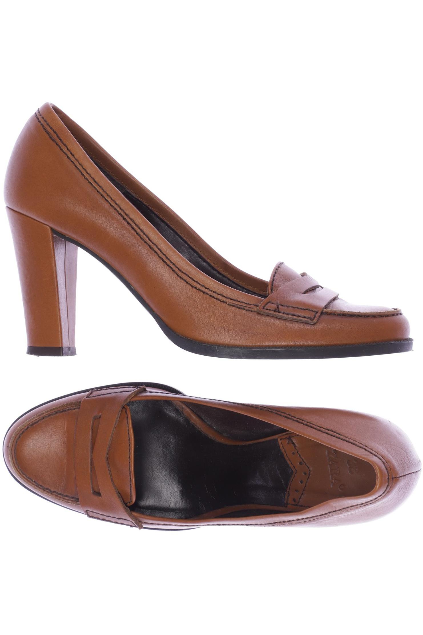 

Zara Damen Pumps, braun, Gr. 38