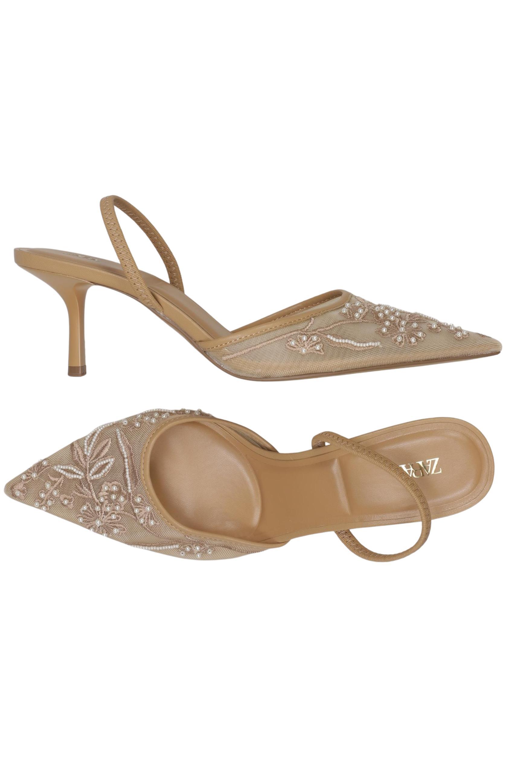 

Zara Damen Pumps, beige, Gr. 39