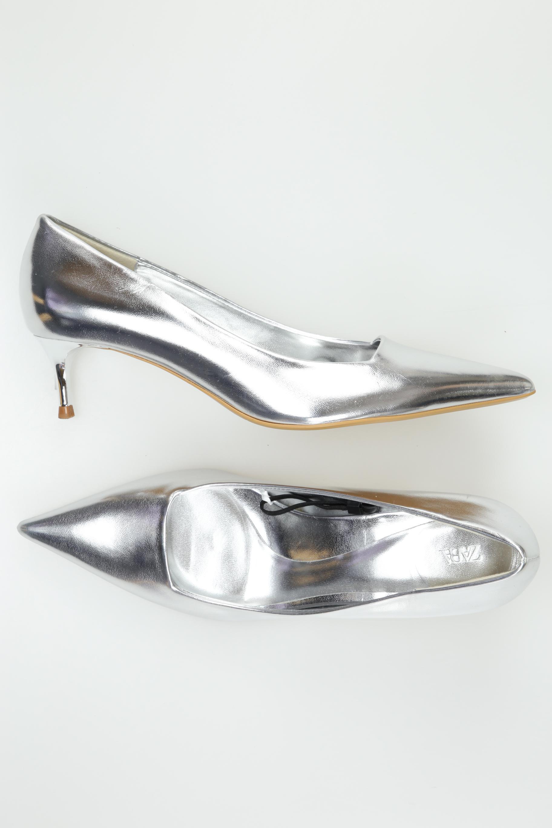 

Zara Damen Pumps, silber, Gr. 39