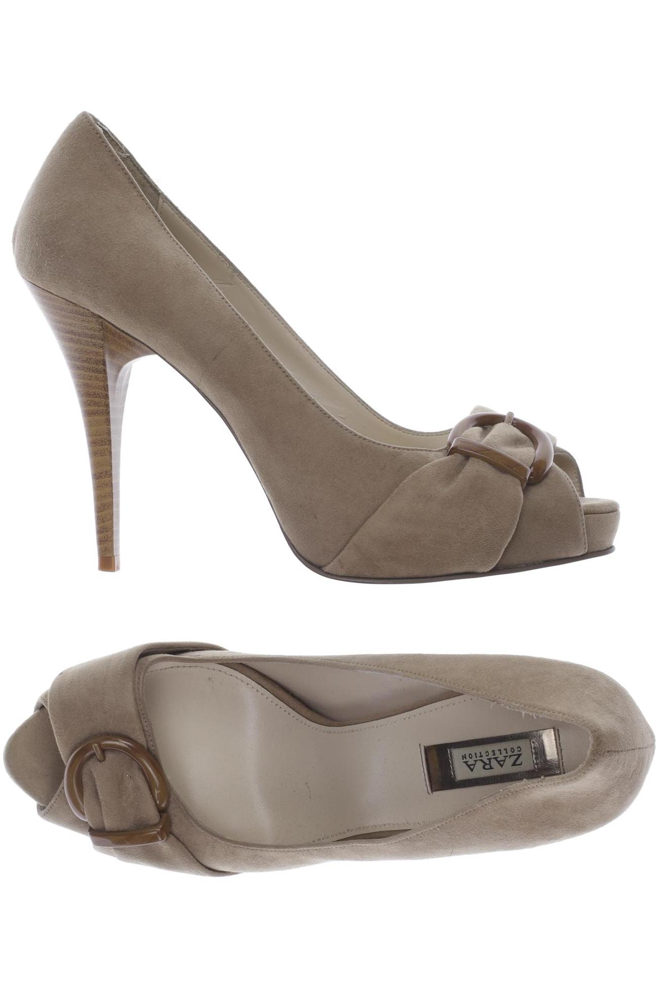 

ZARA Damen Pumps, beige