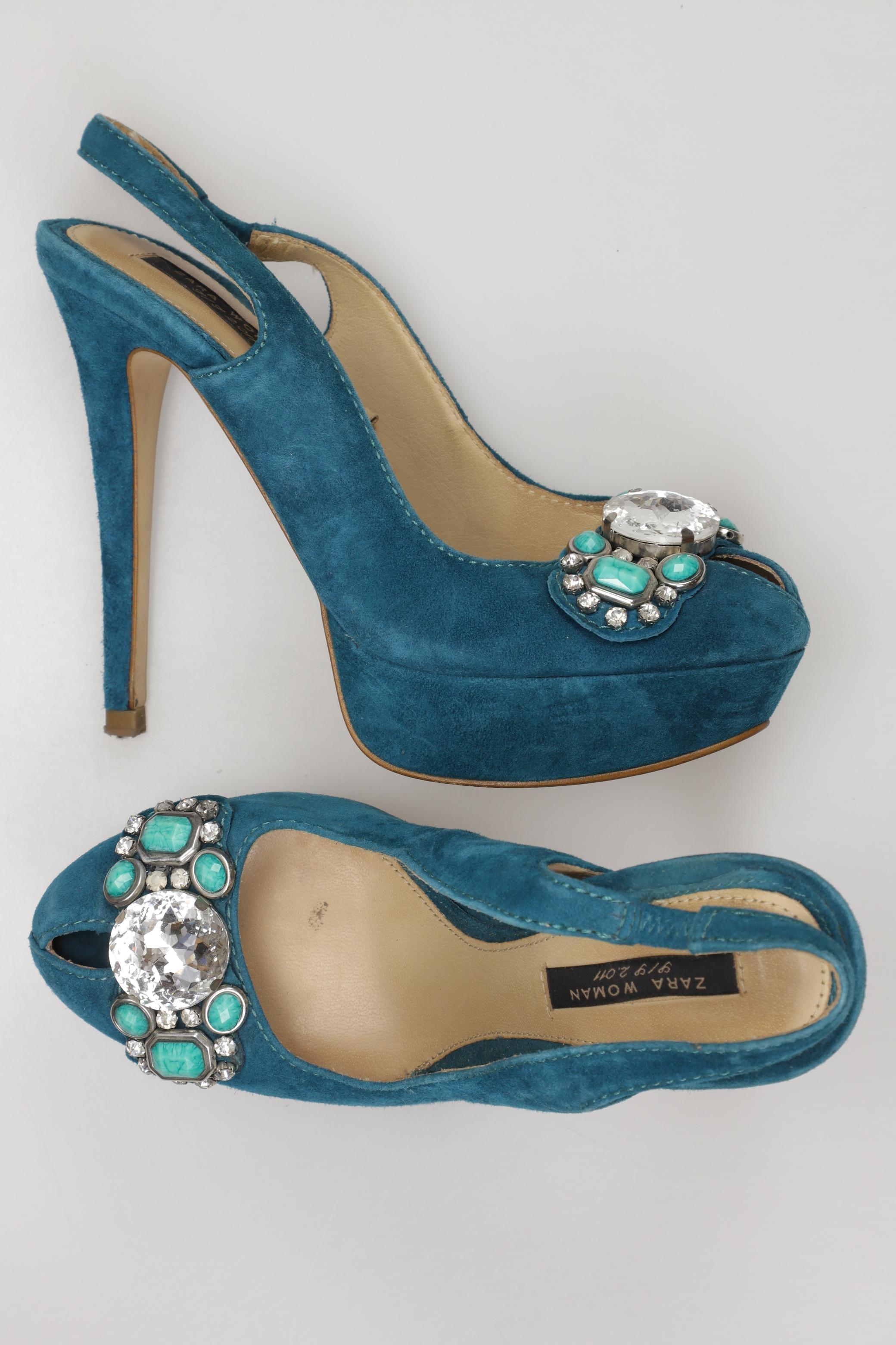 

Zara Damen Pumps, türkis, Gr. 37