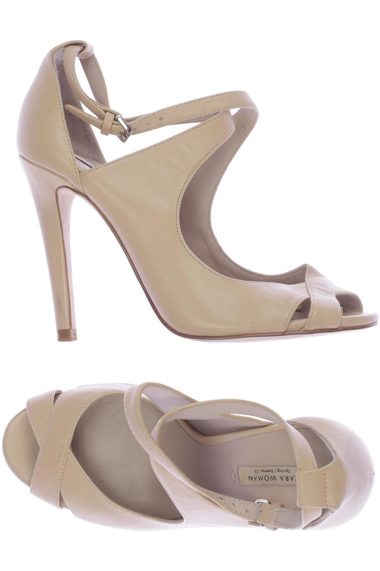 

ZARA Damen Pumps, beige