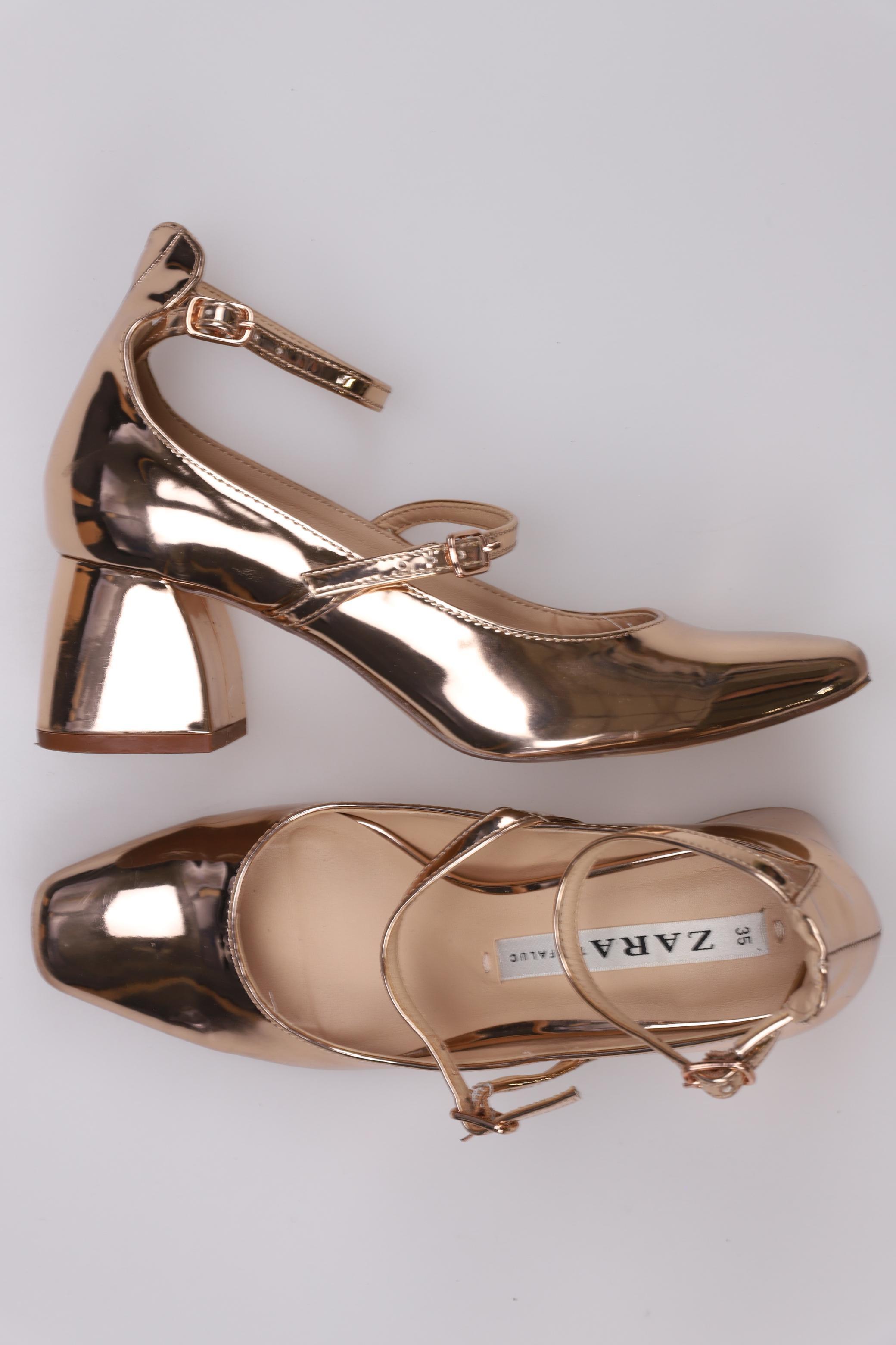 

Zara Damen Pumps, gold, Gr. 35