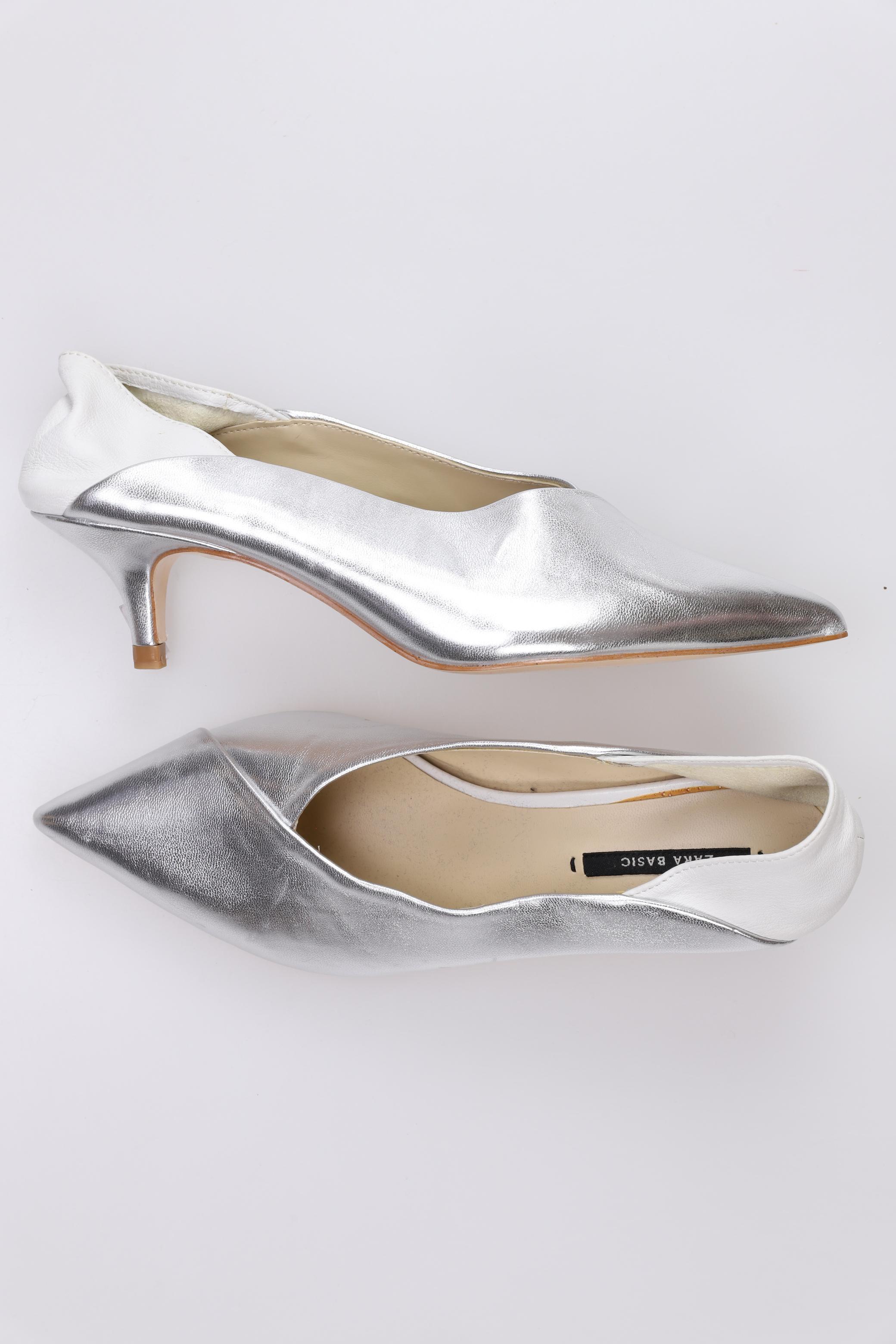 

ZARA Damen Pumps, silber