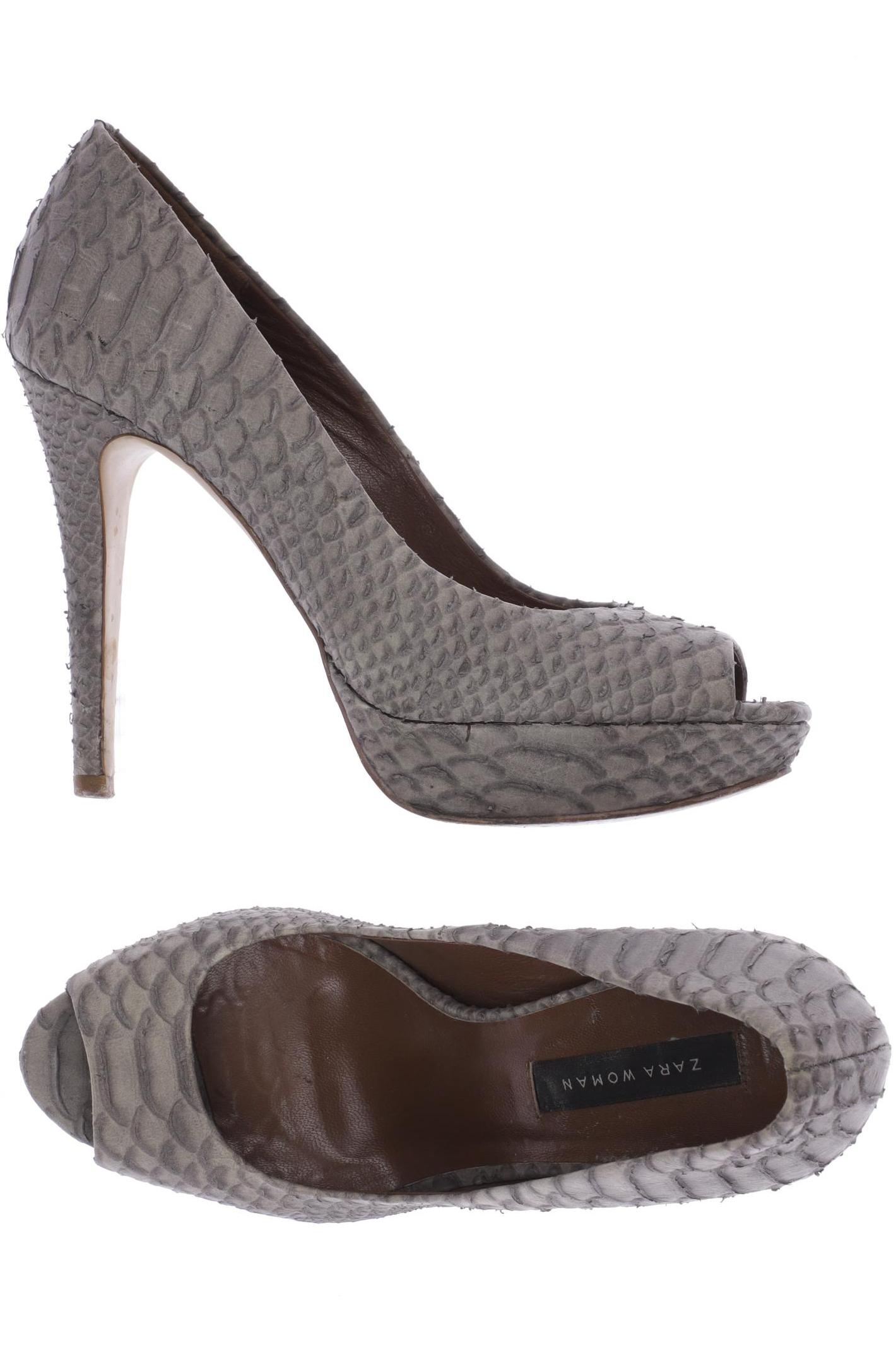 

ZARA Damen Pumps, grau