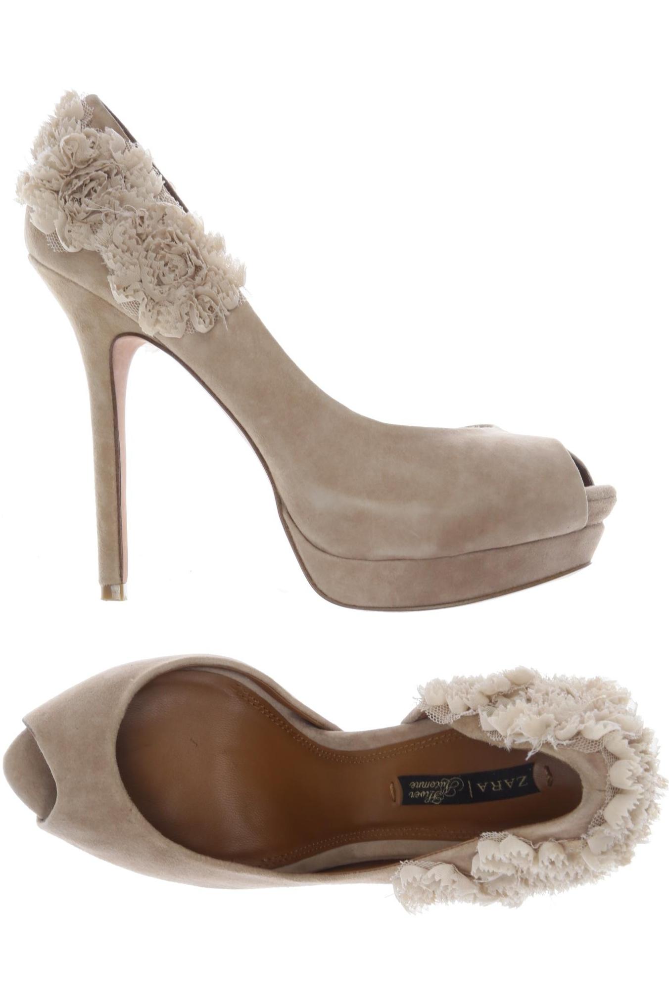

Zara Damen Pumps, beige, Gr. 39