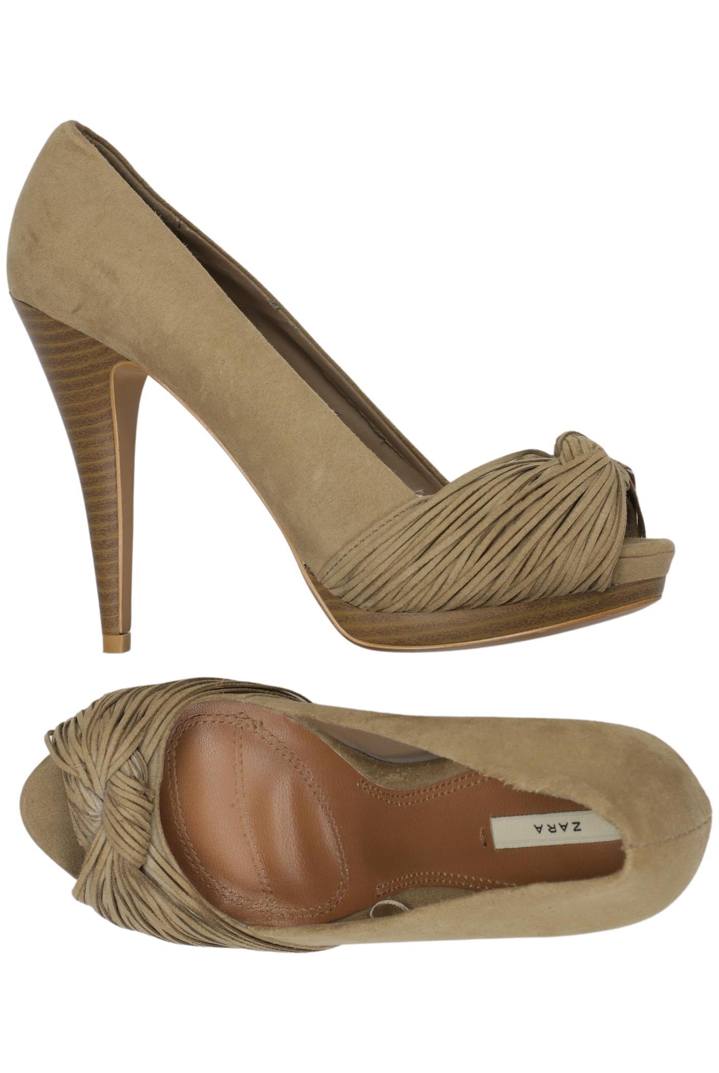 

Zara Damen Pumps, beige, Gr. 37