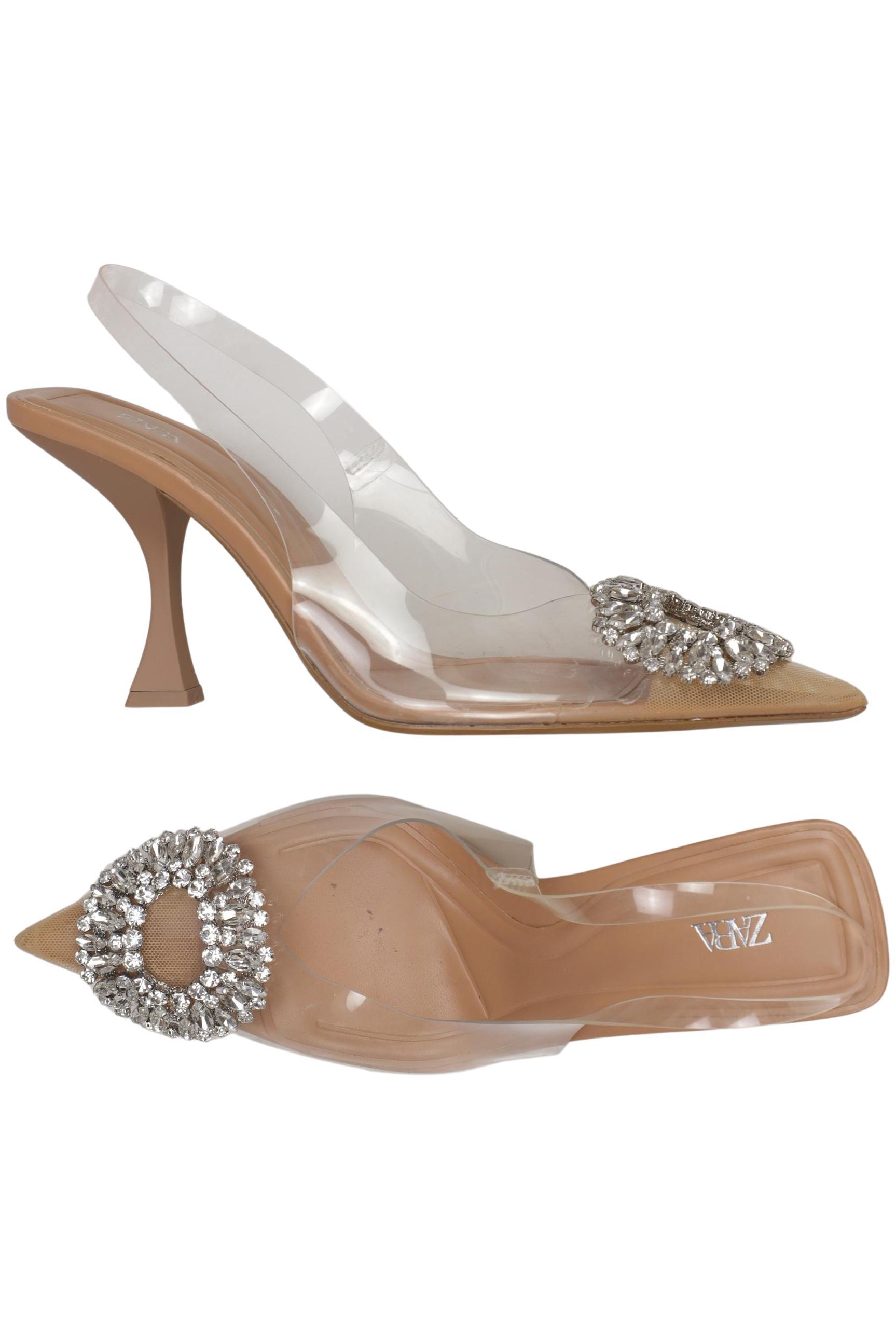 

Zara Damen Pumps, beige, Gr. 37