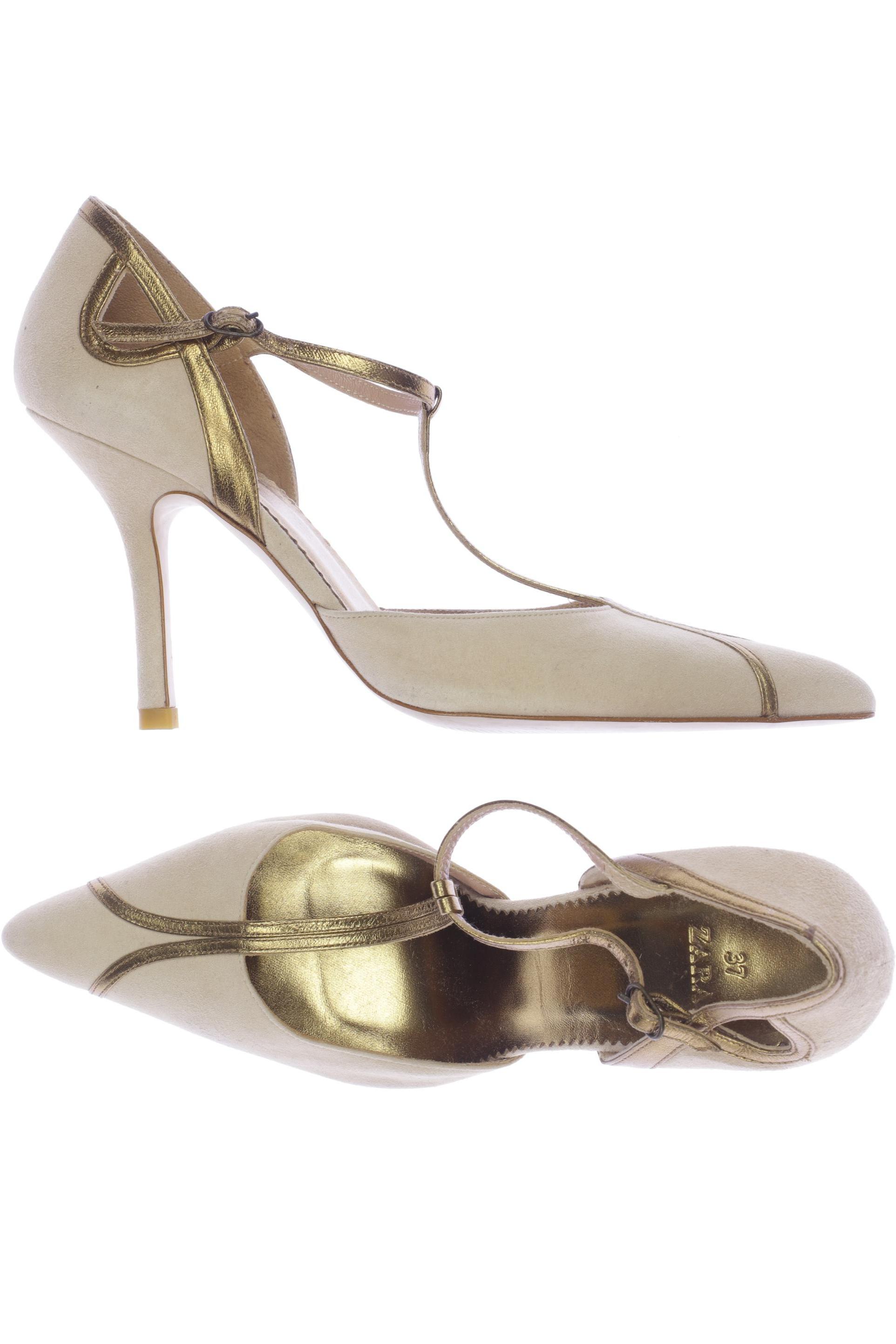 

Zara Damen Pumps, beige, Gr. 37